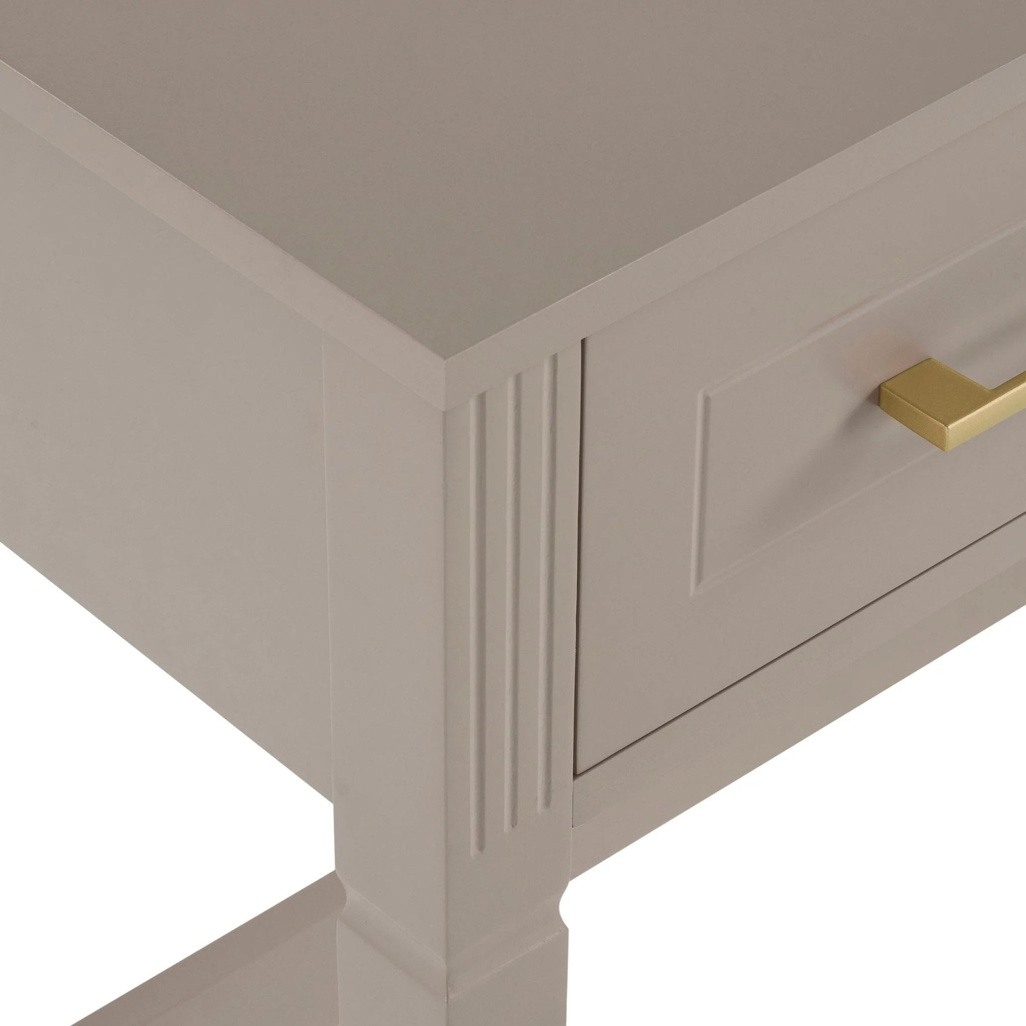 Sienna Dressing Table Console - Taupe - Image 5