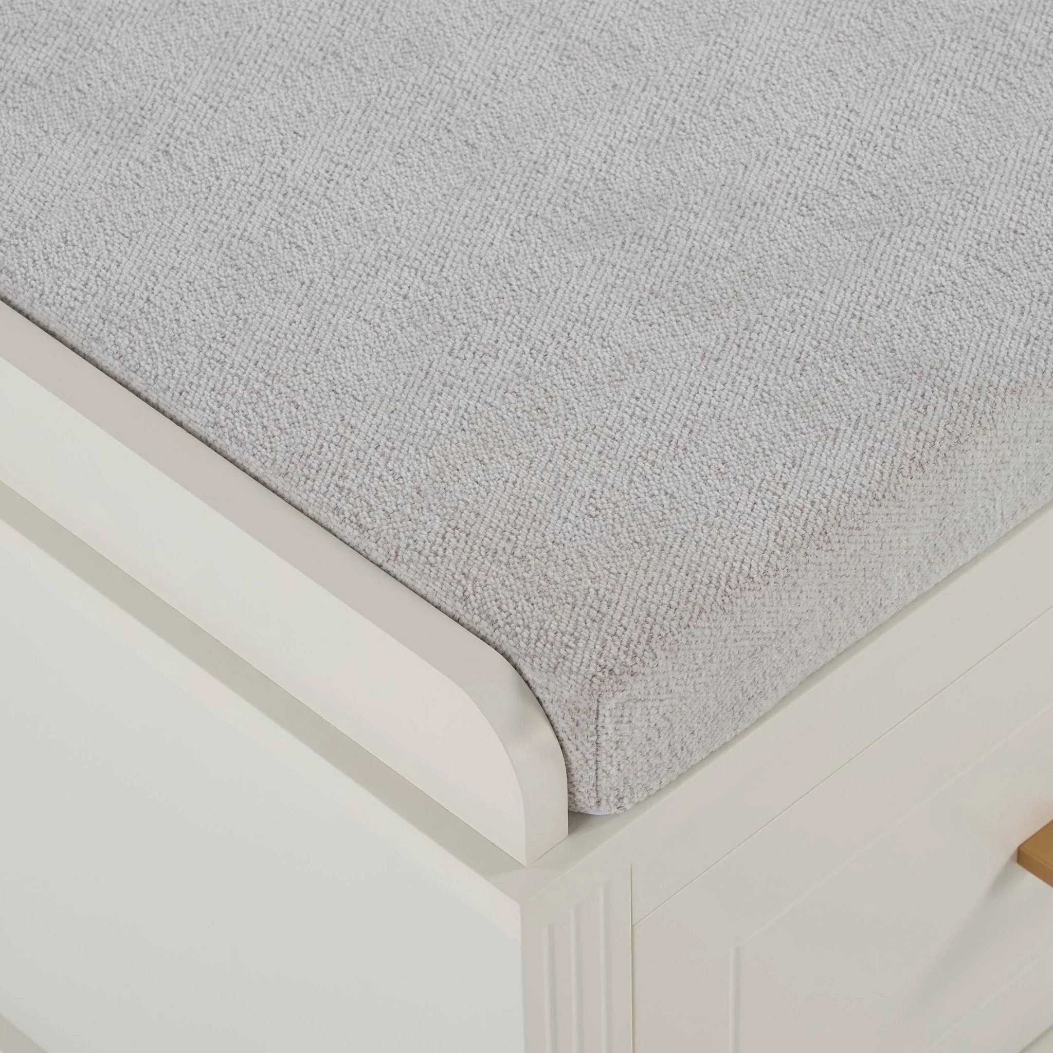 Sienna Storage Cupboard with Seat - Natural - Image 5