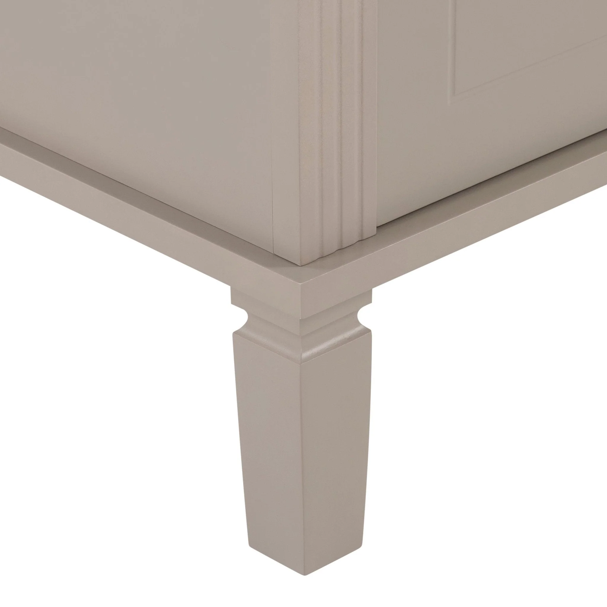 Sienna Storage Cupboard with Seat - Taupe - Image 6