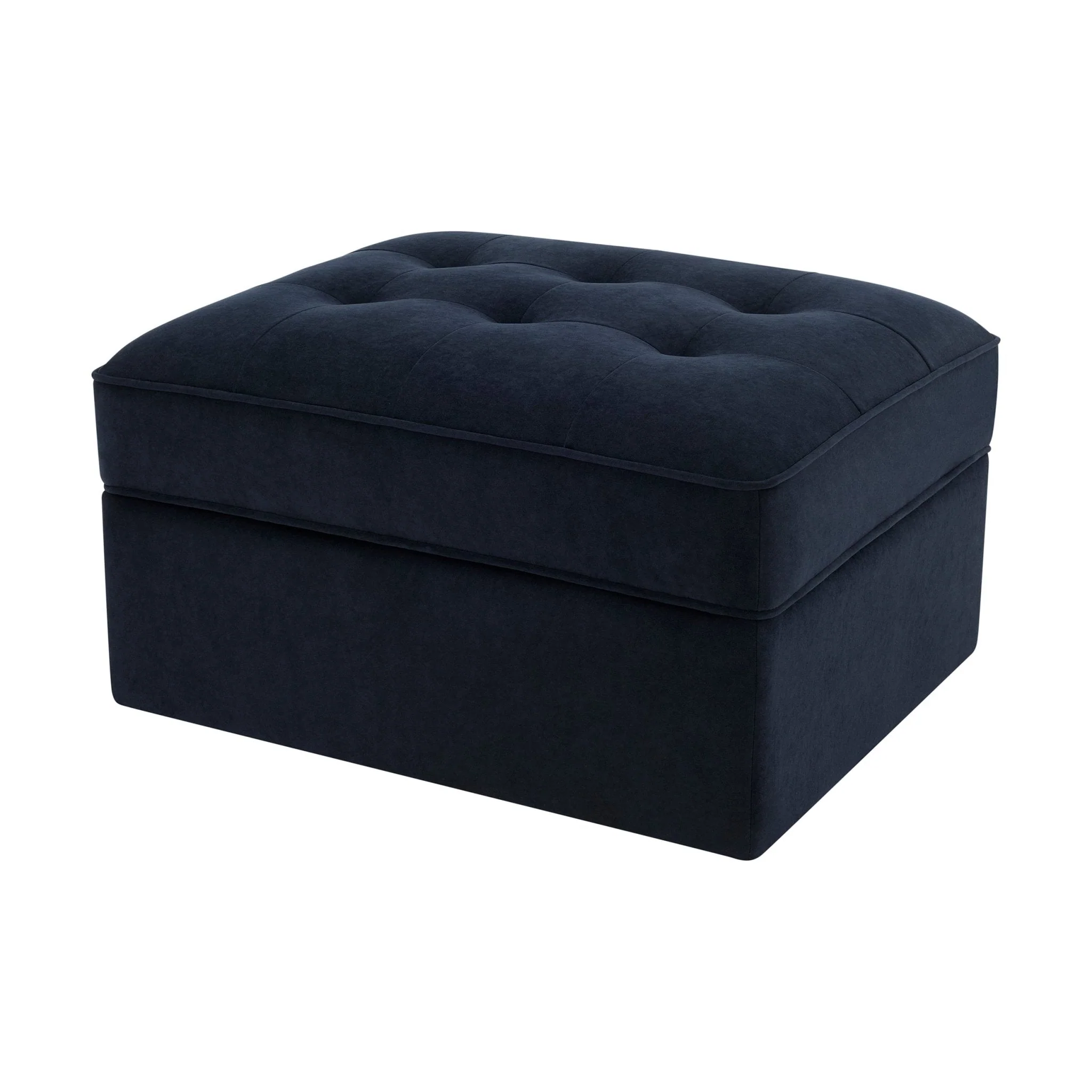 Sloane Ottoman Storage Pouffe- Midnight - Image 3