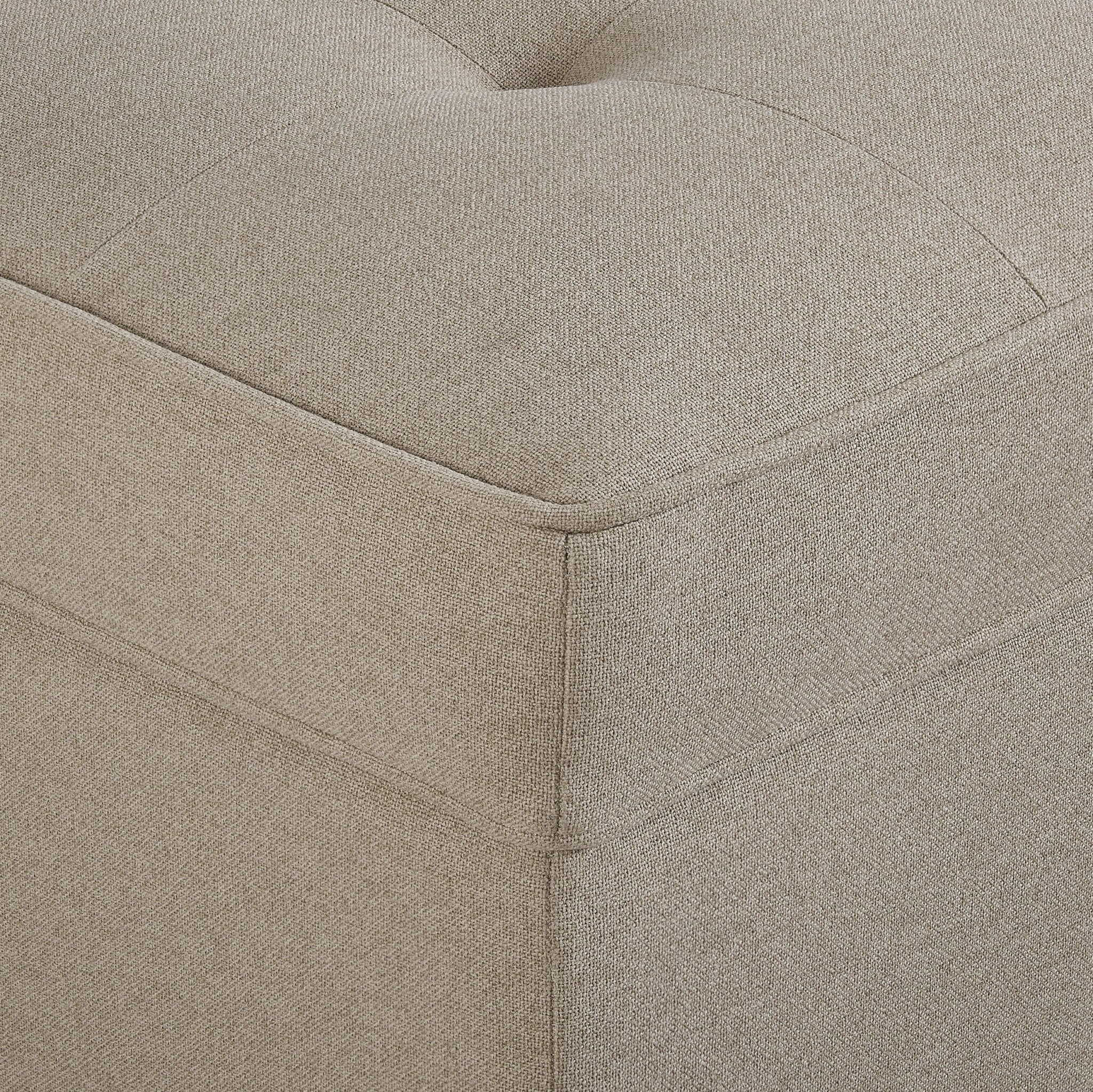 Sloane Ottoman Storage Pouffe - Oatmeal - Image 5