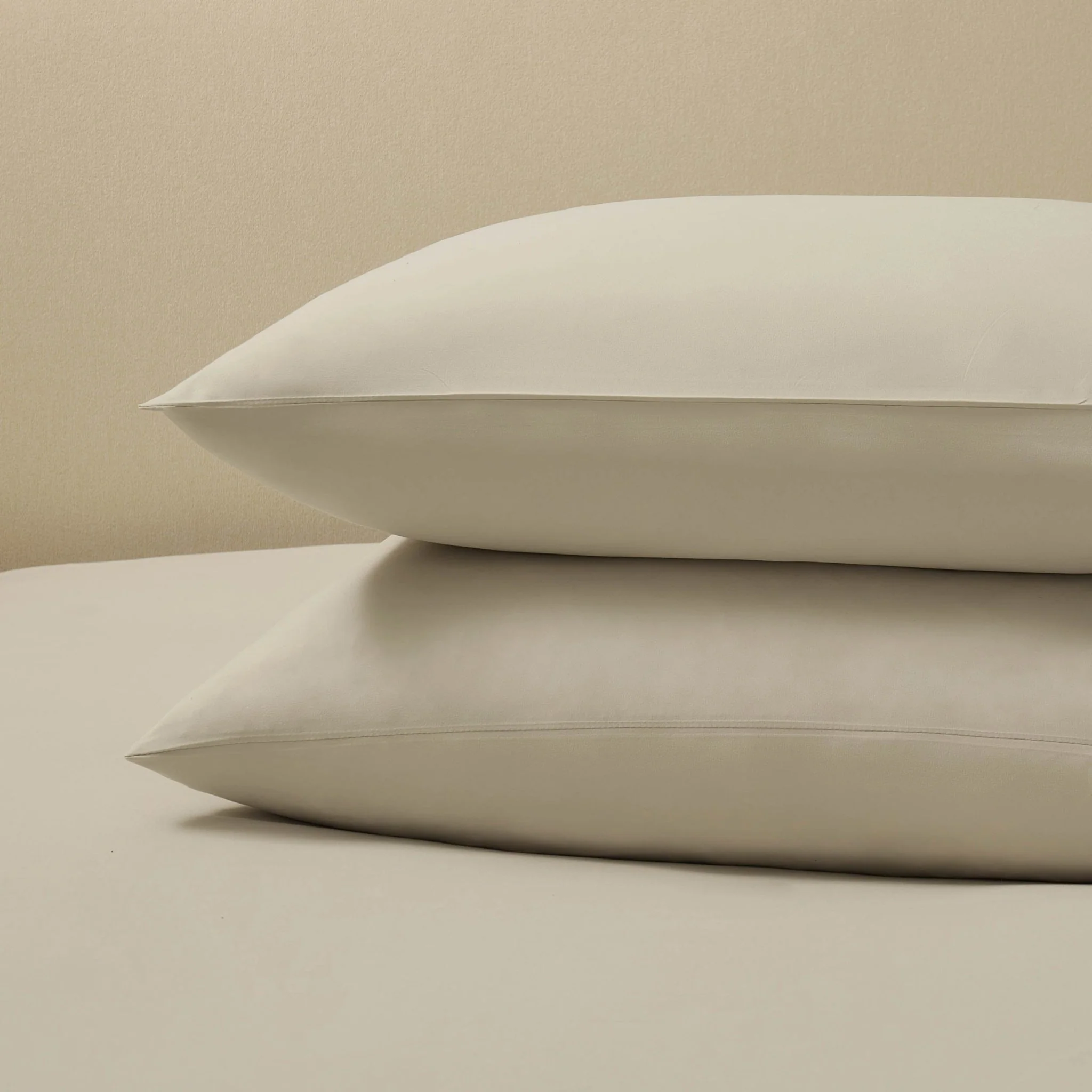 Soft Touch Microfibre Duvet Cover Set - Stone - Image 7