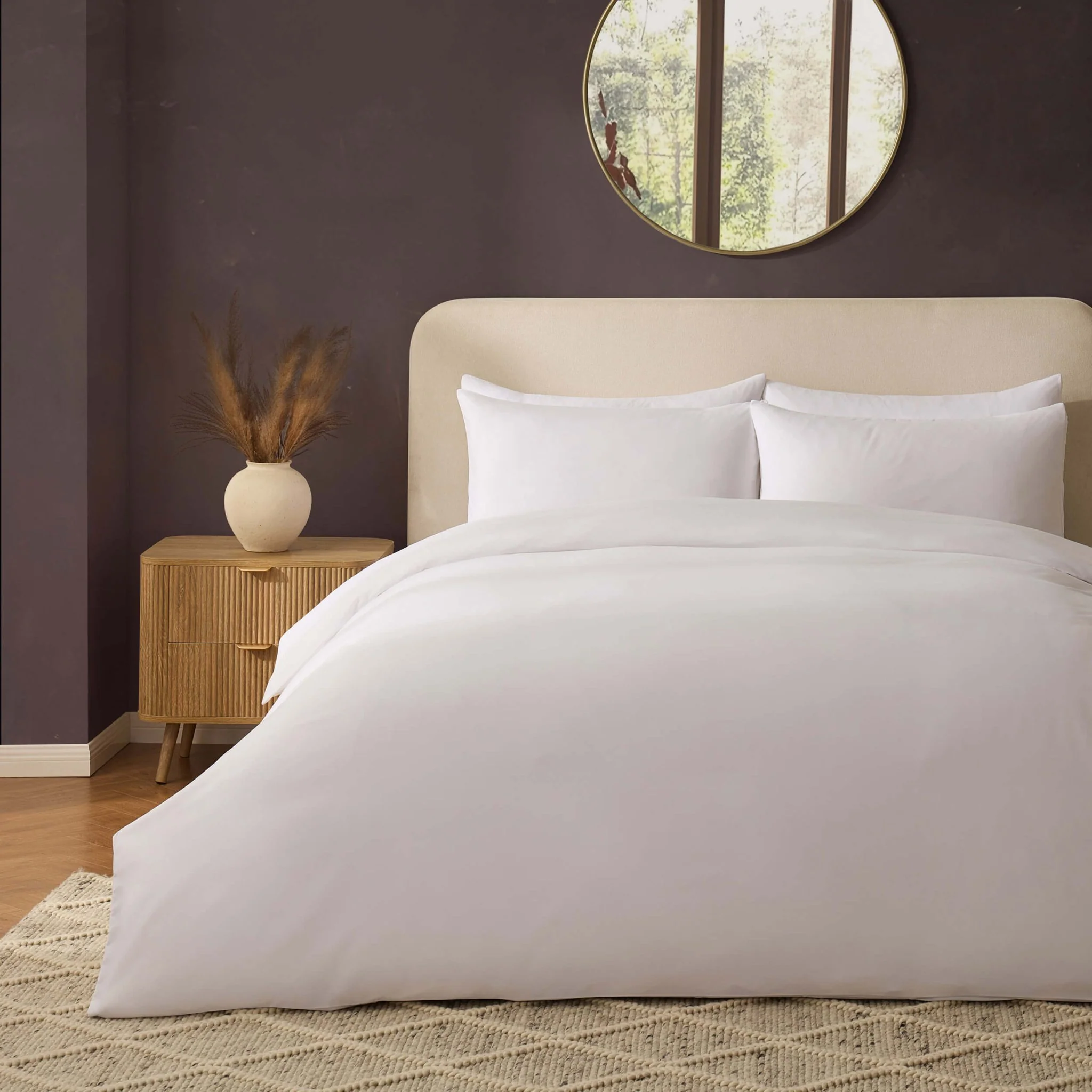 Soft Touch Microfibre Duvet Cover Set - White