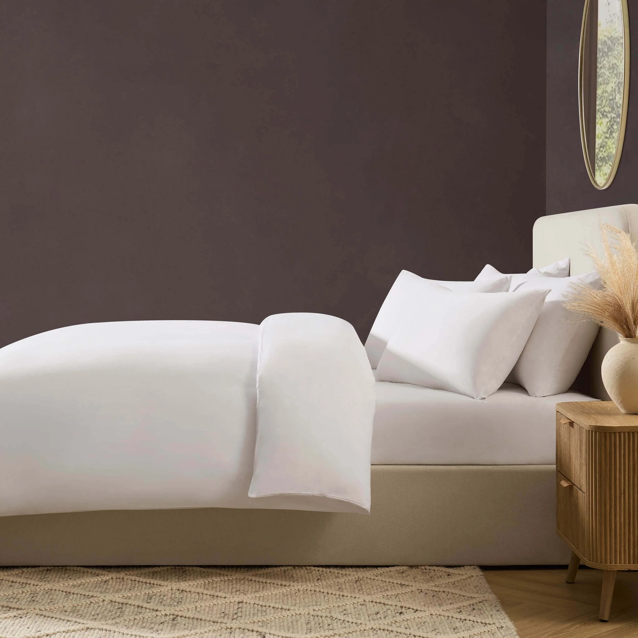 Soft Touch Microfibre Duvet Cover Set - White - Image 2