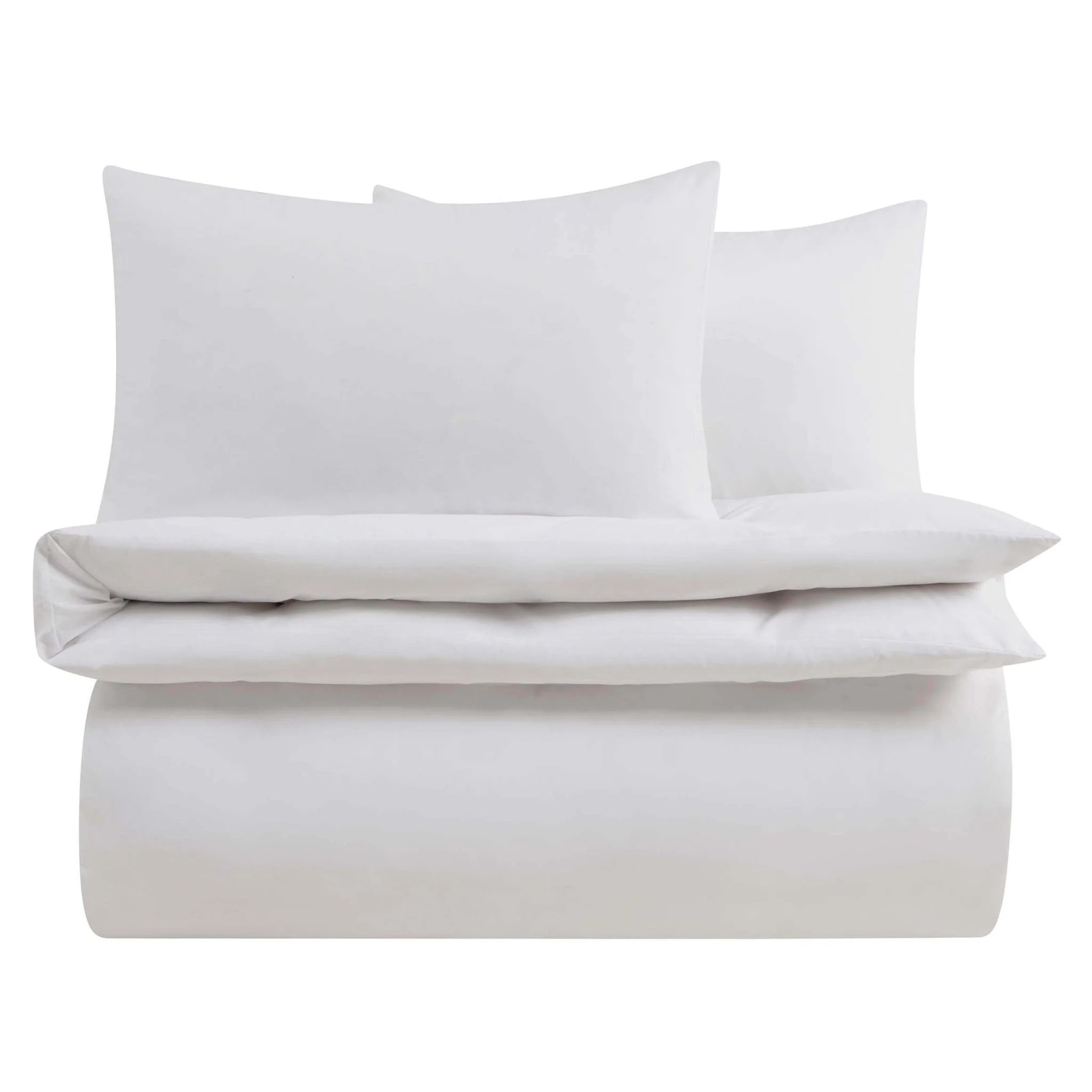 Soft Touch Microfibre Duvet Cover Set - White - Image 5