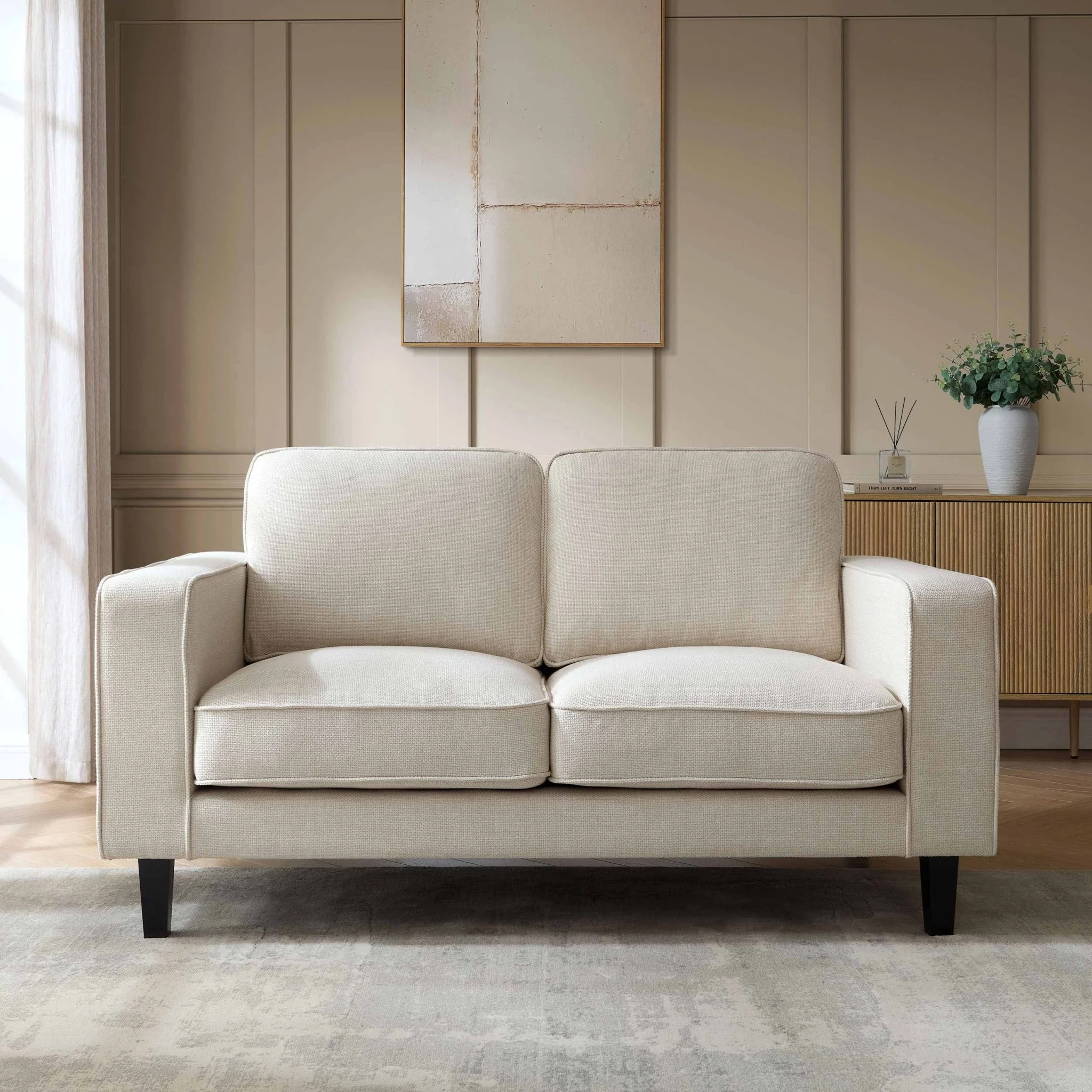 Soho 2 Seater Sofa - Beige - Image 2