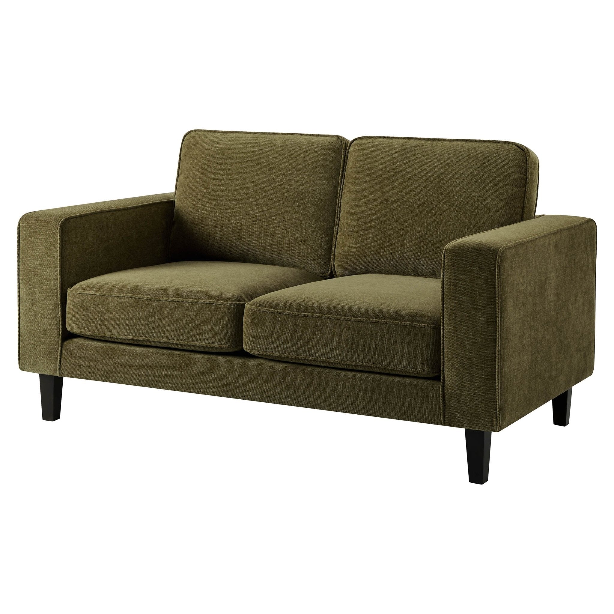 Soho 2 Seater Sofa - Chenille Olive - Image 4