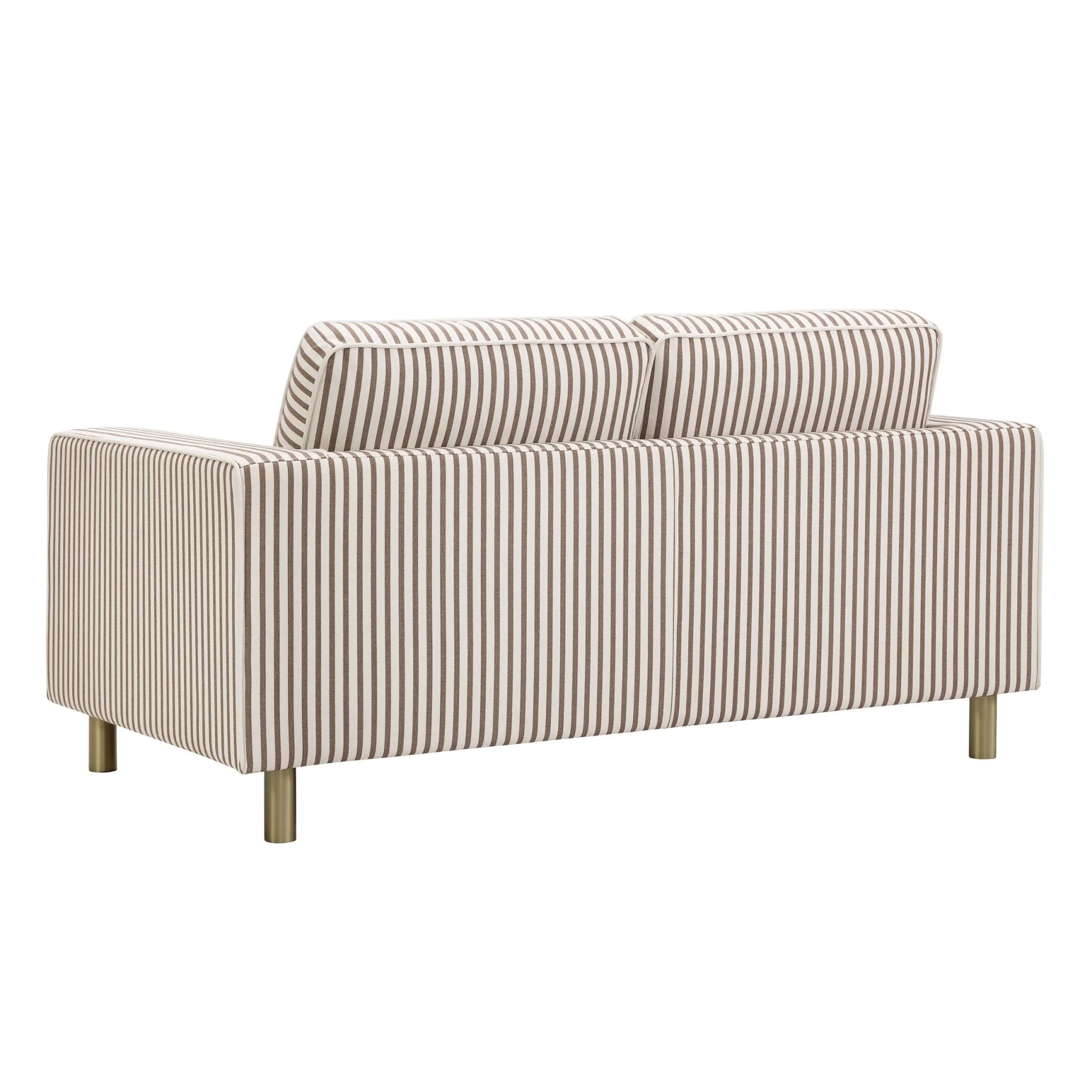 Soho 2 Seater Sofa - Chocolate Stripe - Image 4
