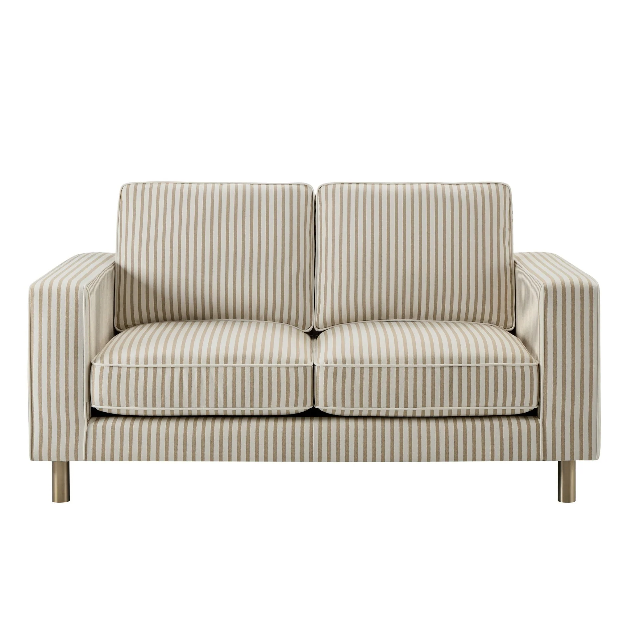 Soho 2 Seater Sofa - Sand Stripe - Image 3
