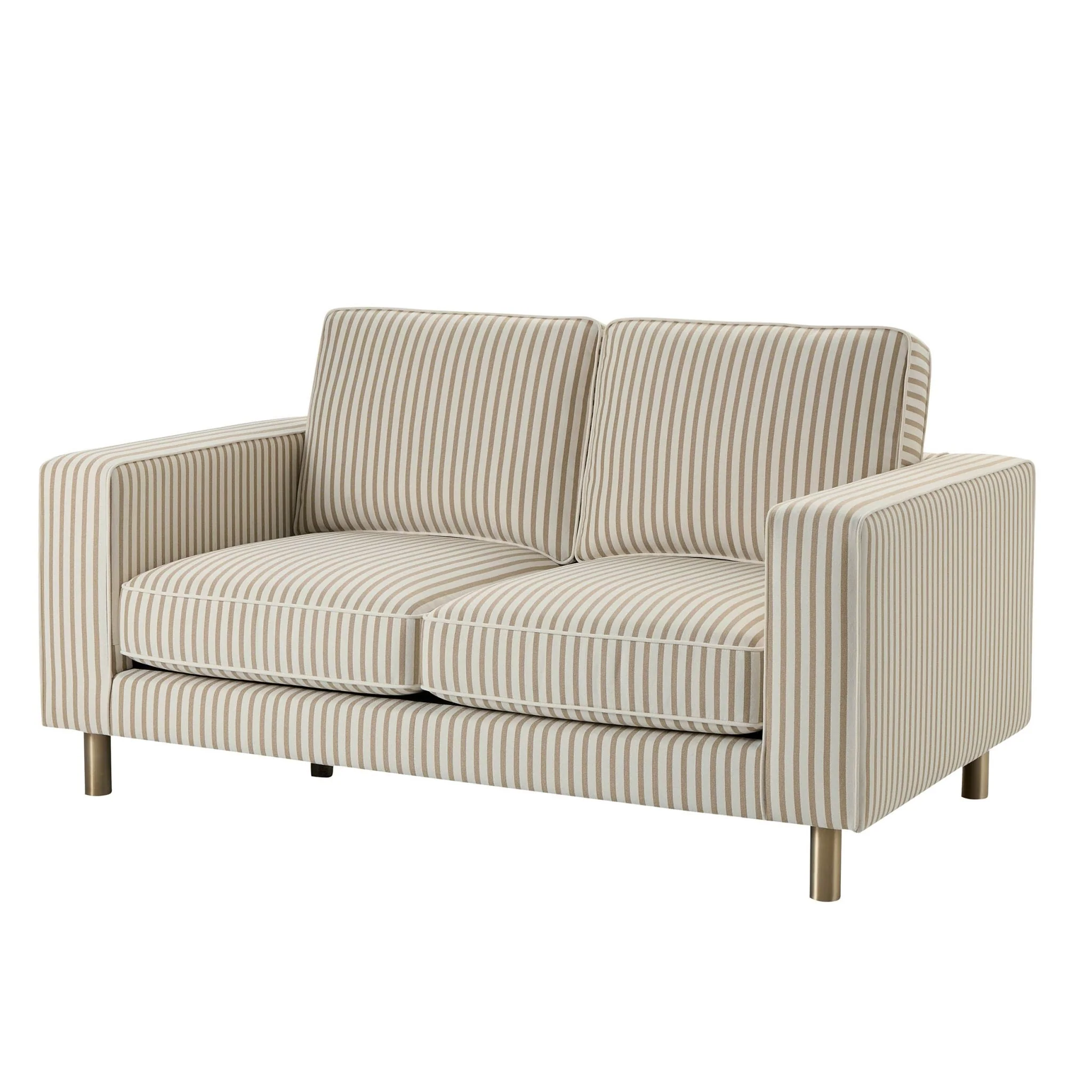 Soho 2 Seater Sofa - Sand Stripe - Image 4