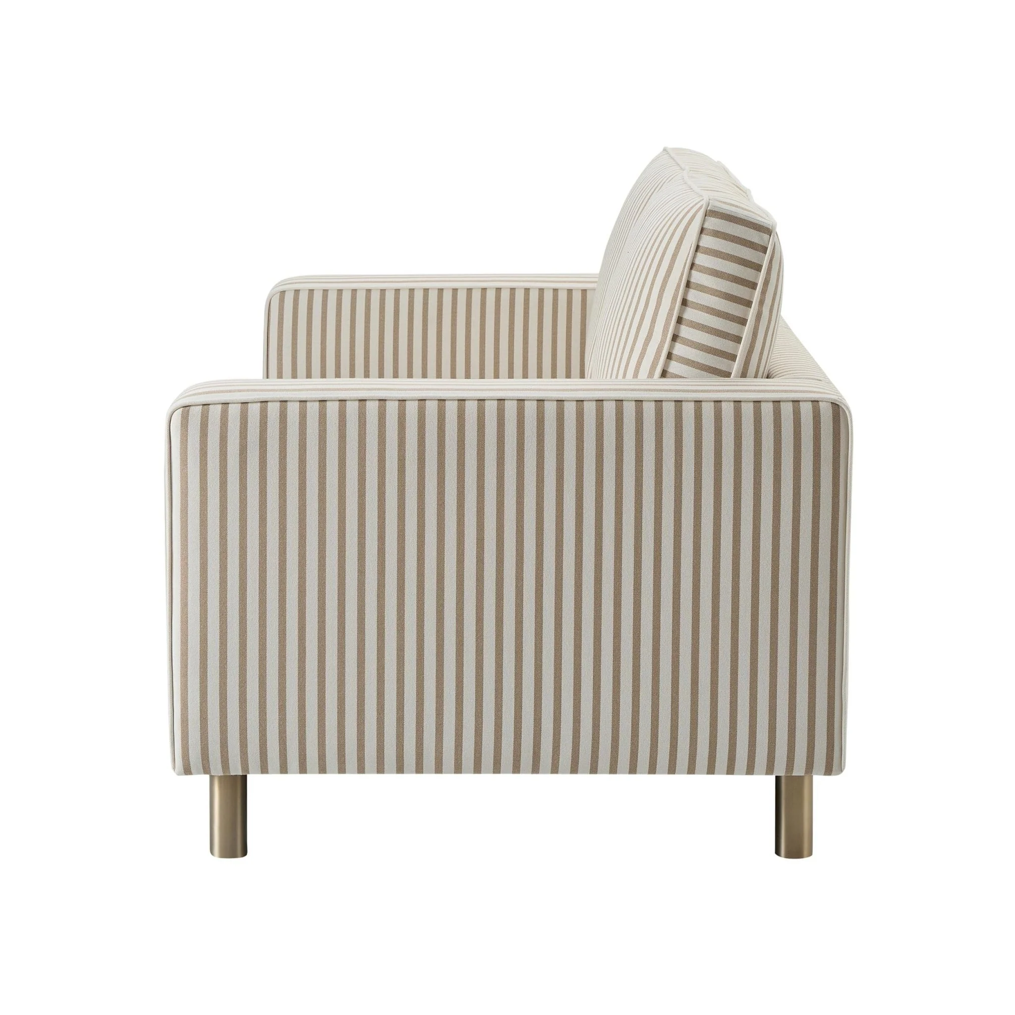 Soho 2 Seater Sofa - Sand Stripe - Image 5