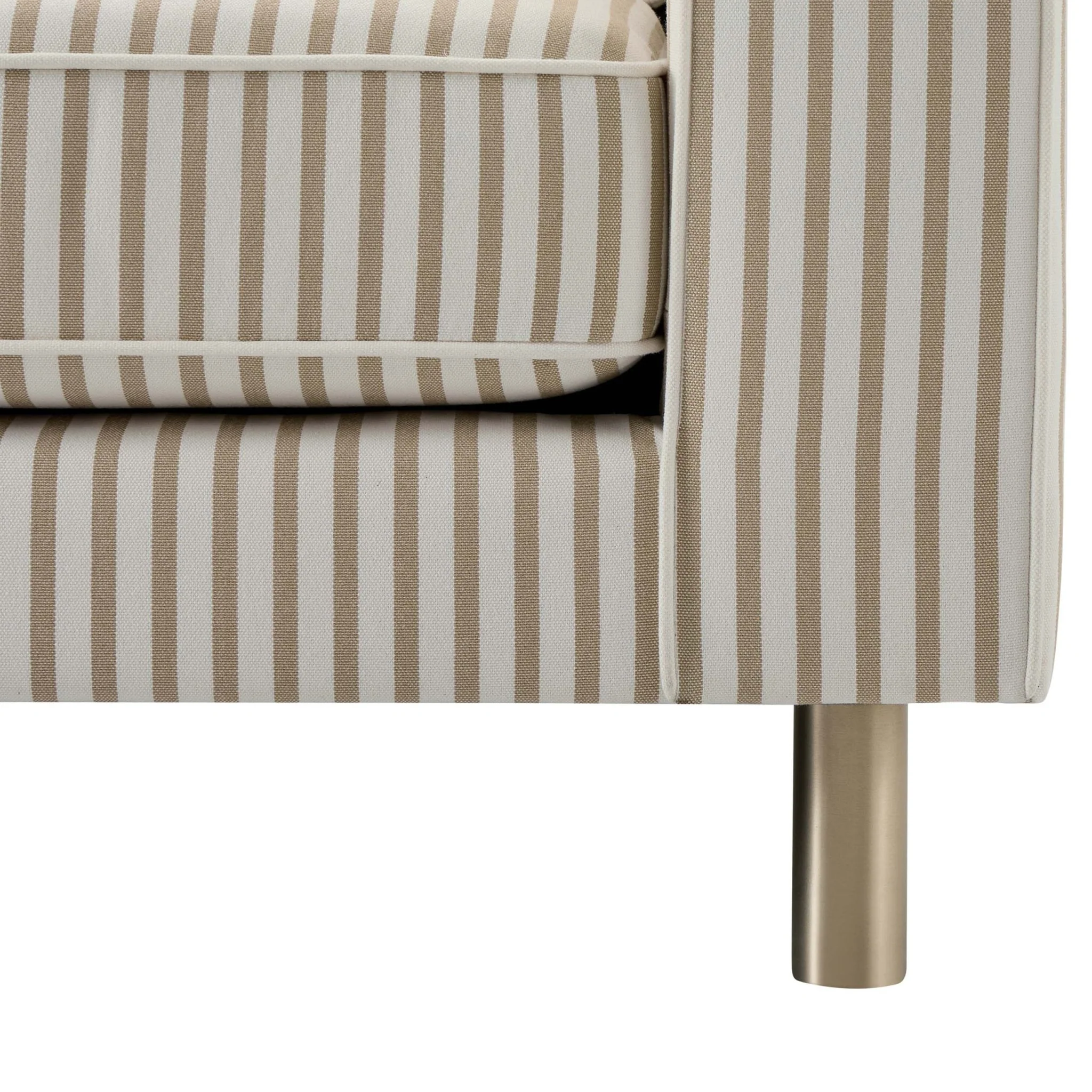 Soho 2 Seater Sofa - Sand Stripe - Image 7