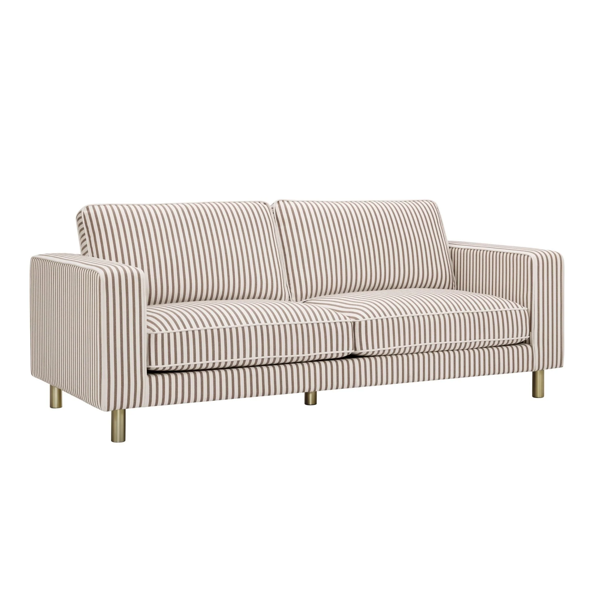 Soho 3 Seater Sofa - Chocolate Stripe - Image 3