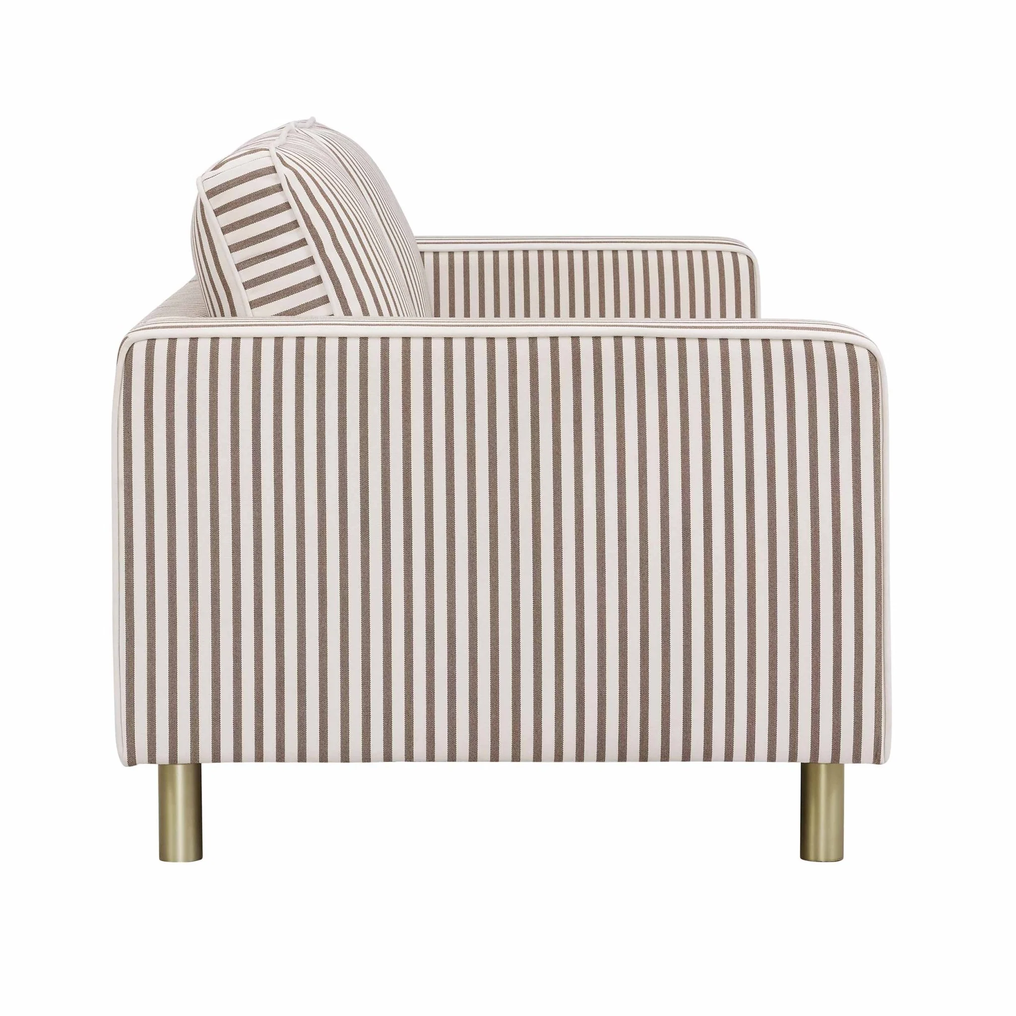 Soho 3 Seater Sofa - Chocolate Stripe - Image 4