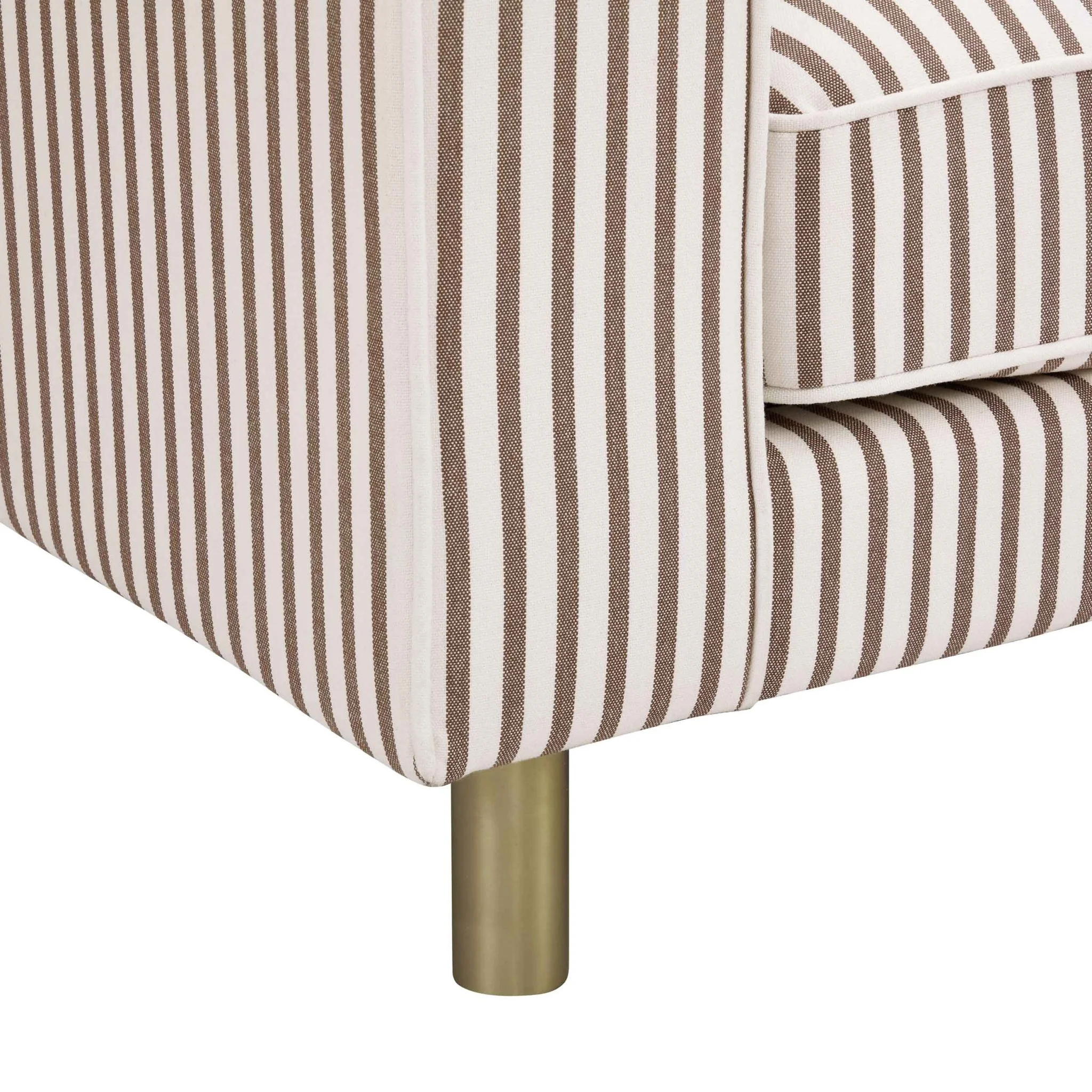Soho 3 Seater Sofa - Chocolate Stripe - Image 6