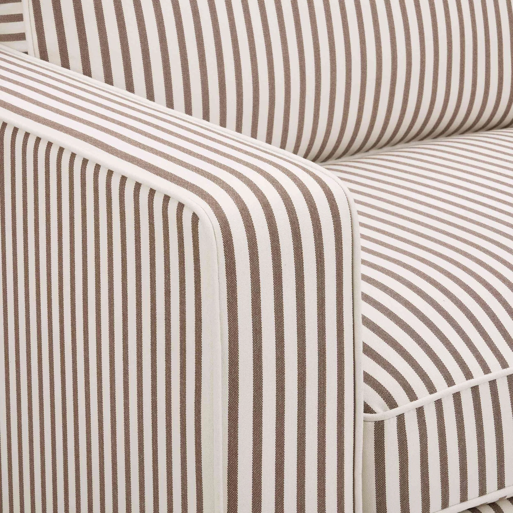 Soho 3 Seater Sofa - Chocolate Stripe - Image 7