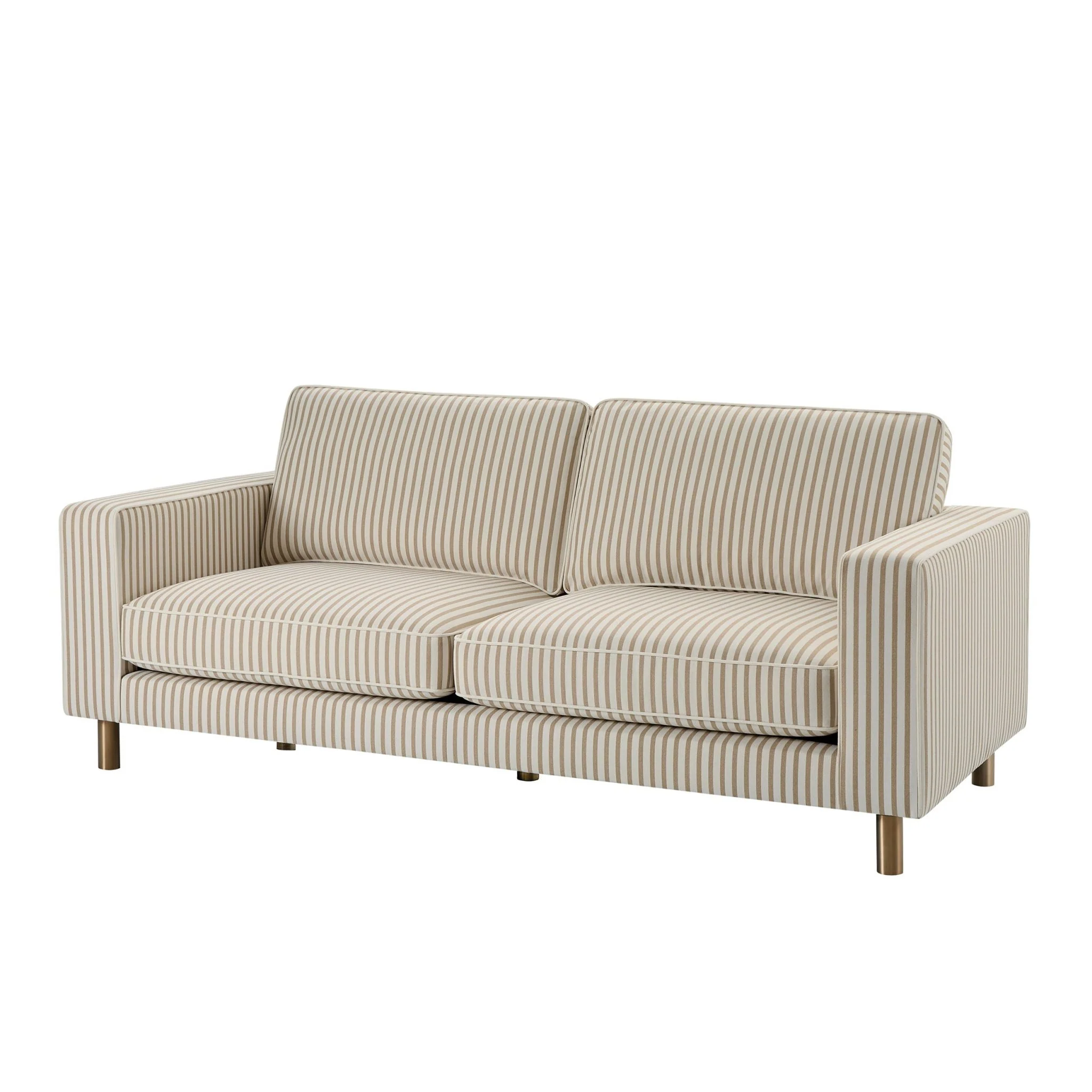 Soho 3 Seater Sofa - Sand Stripe - Image 3