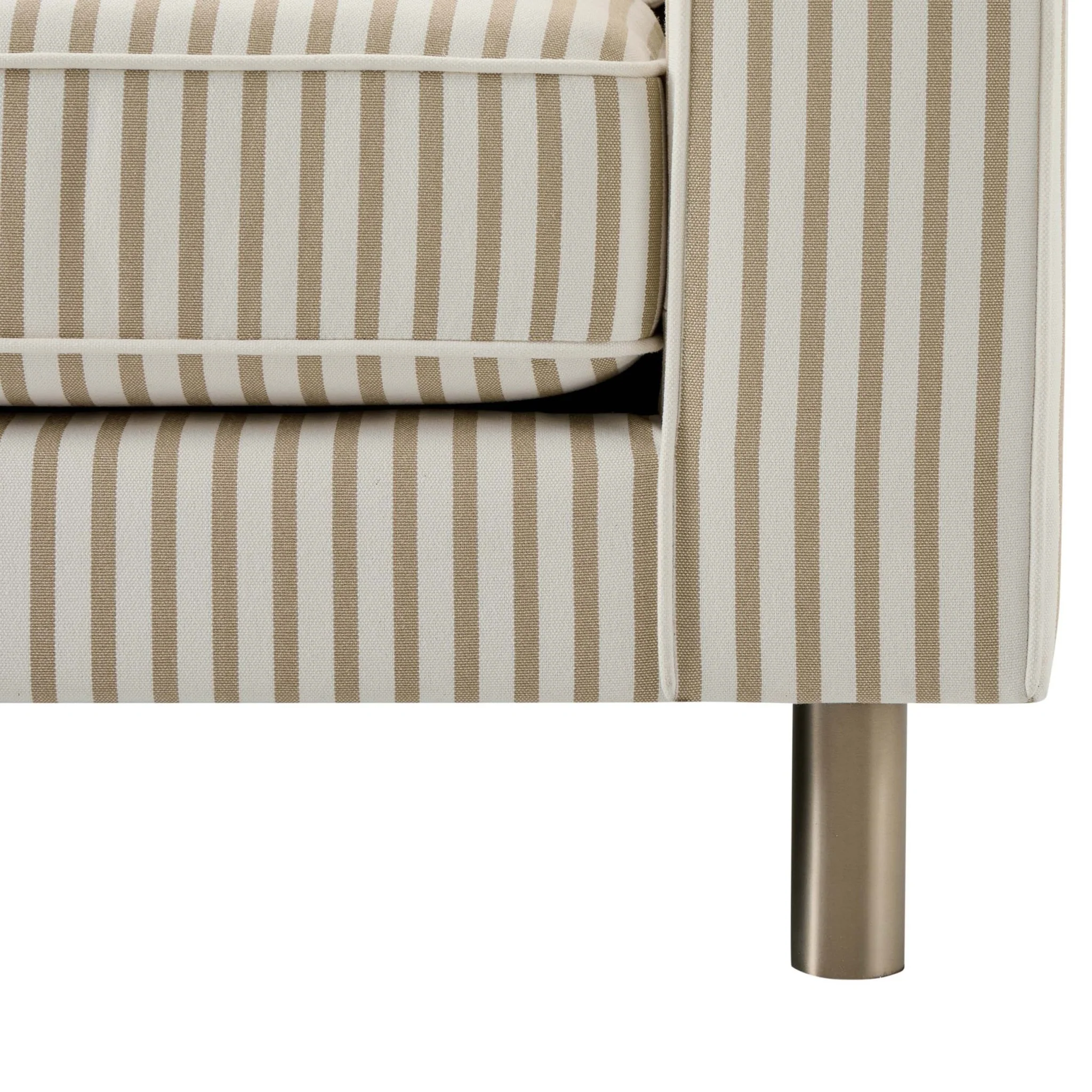 Soho 3 Seater Sofa - Sand Stripe - Image 7