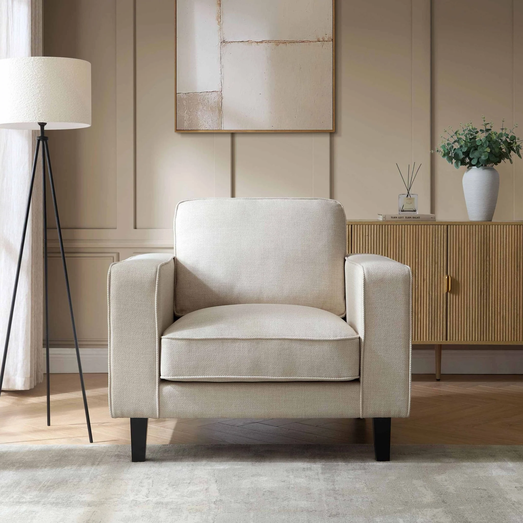 Soho Armchair - Beige - Image 2