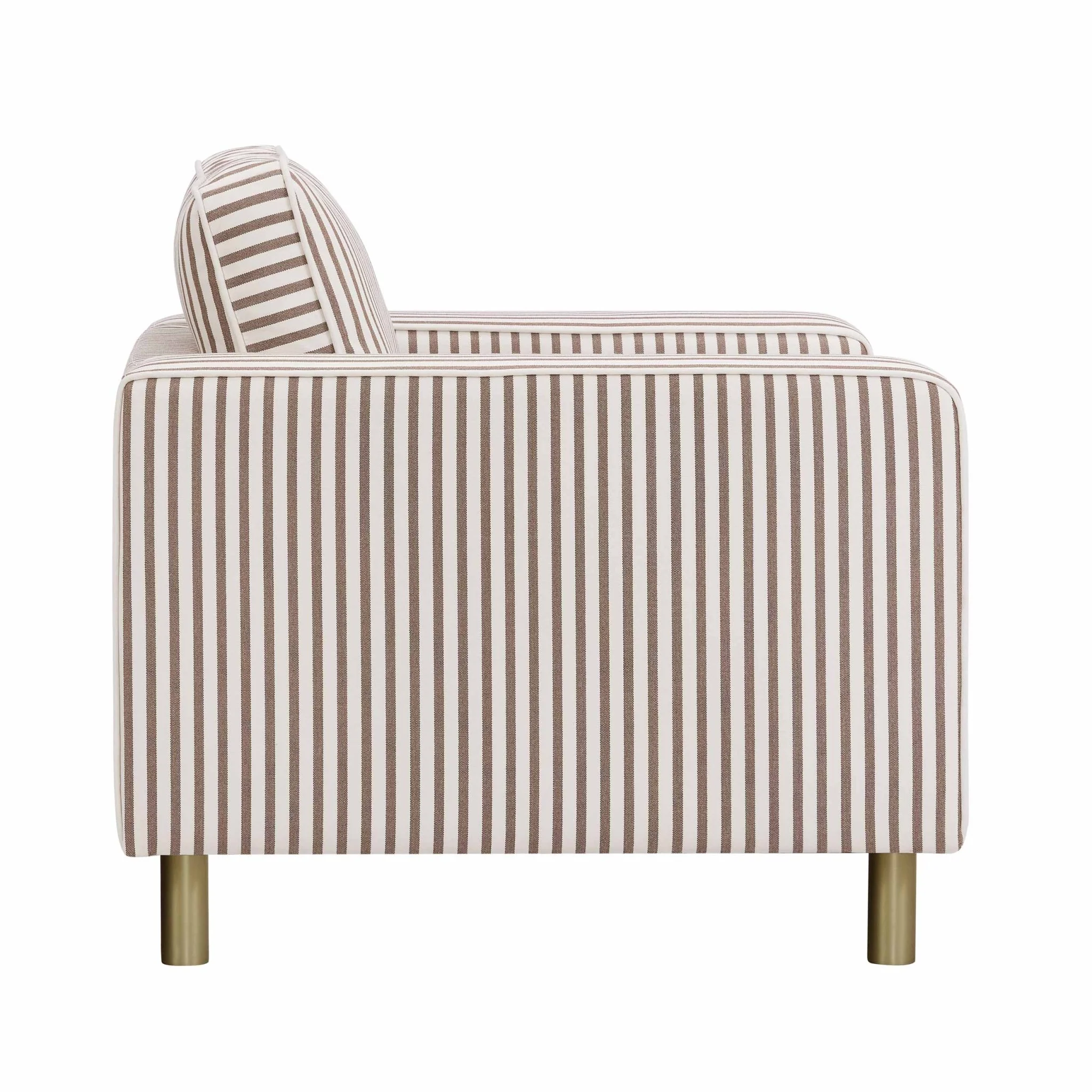 Soho Armchair - Chocolate Stripe - Image 4
