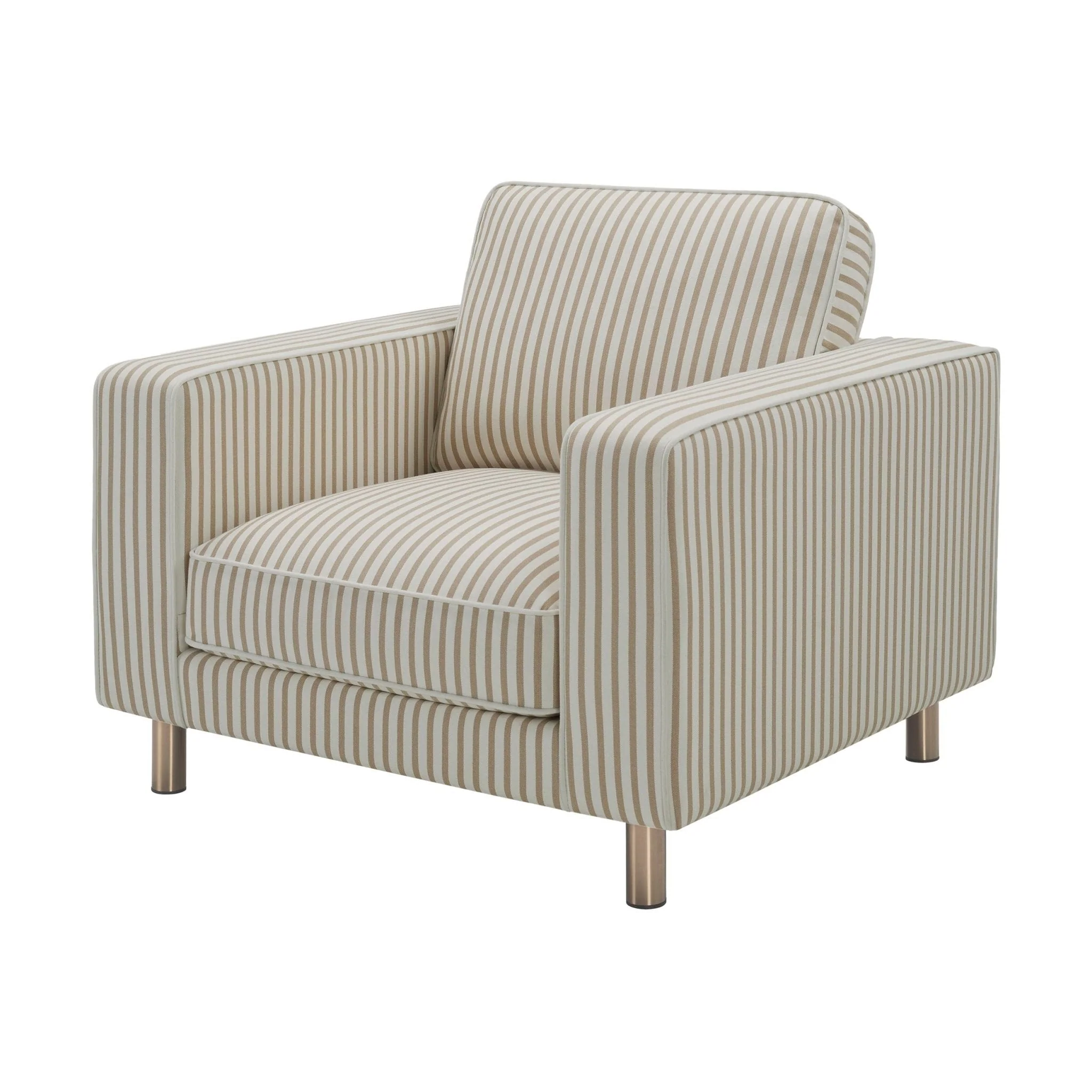 Soho Armchair - Sand Stripe - Image 3