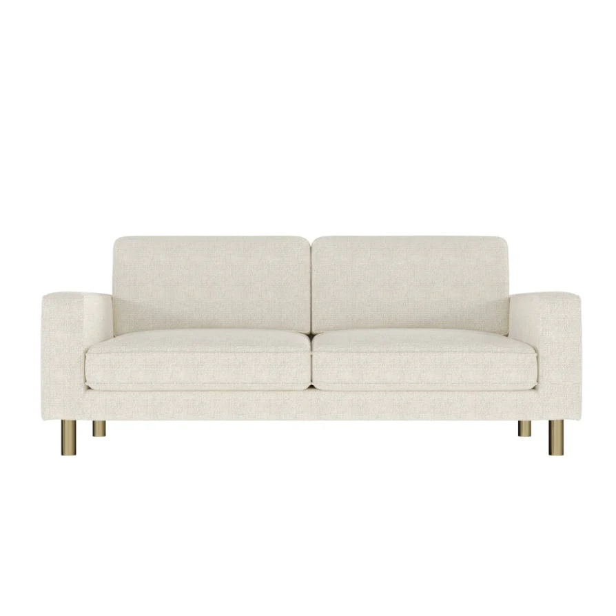 Soho Bouclé 3 Seater Sofa - Ivory - Image 3