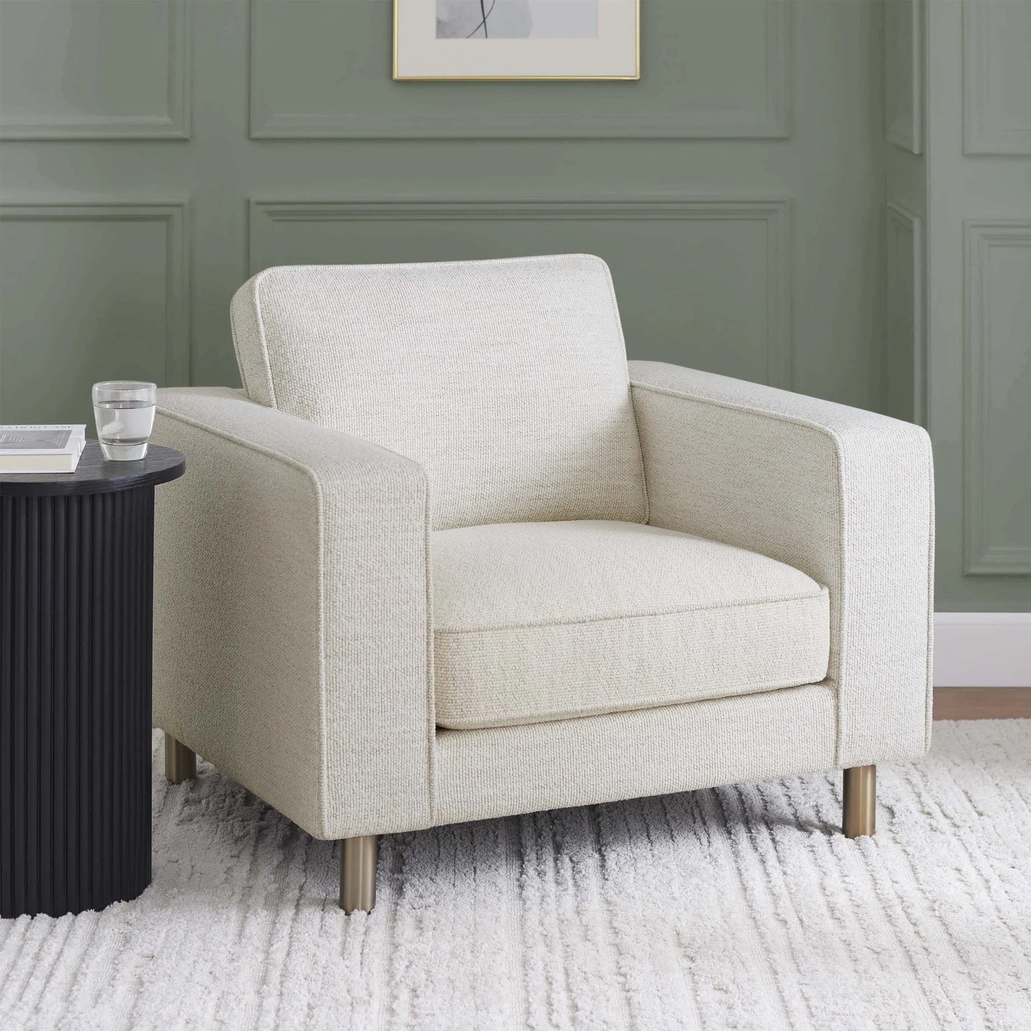 Soho Boucle Armchair - Ivory