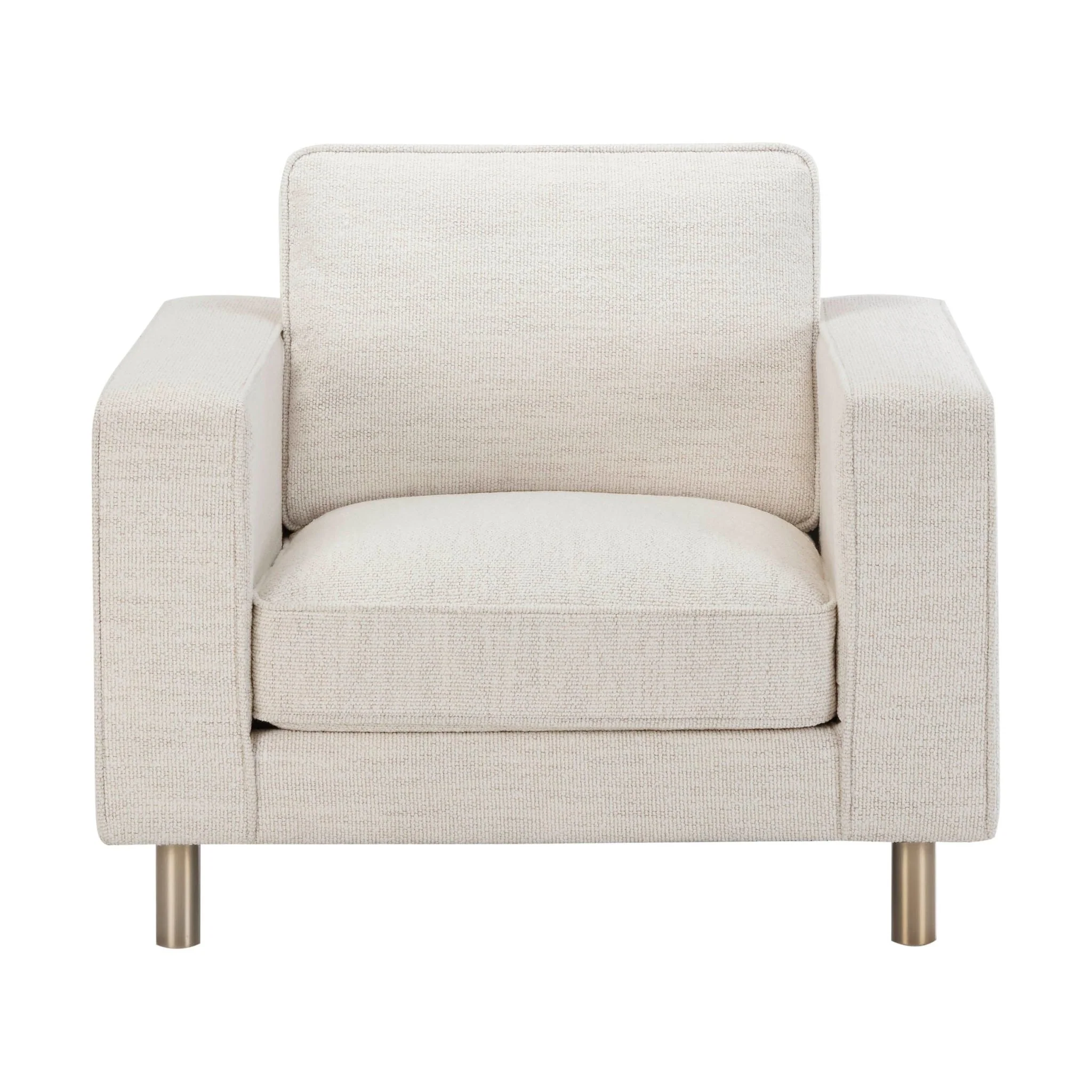 Soho Boucle Armchair - Ivory - Image 2
