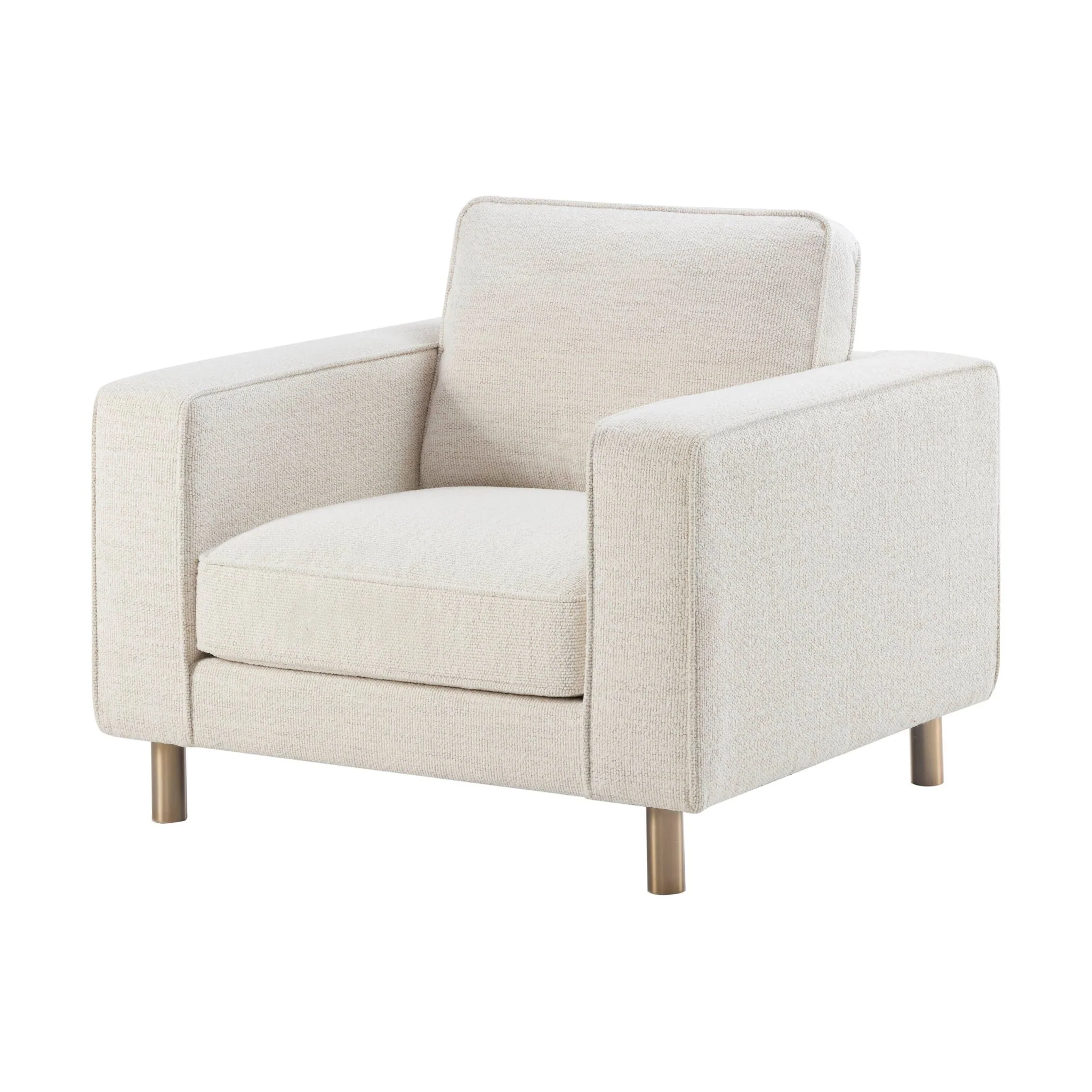 Soho Boucle Armchair - Ivory - Image 3