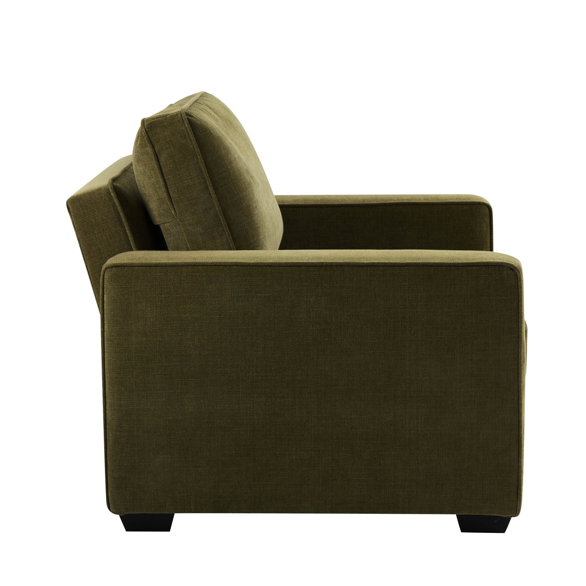Soho Chair Bed - Chenille Olive - Image 5