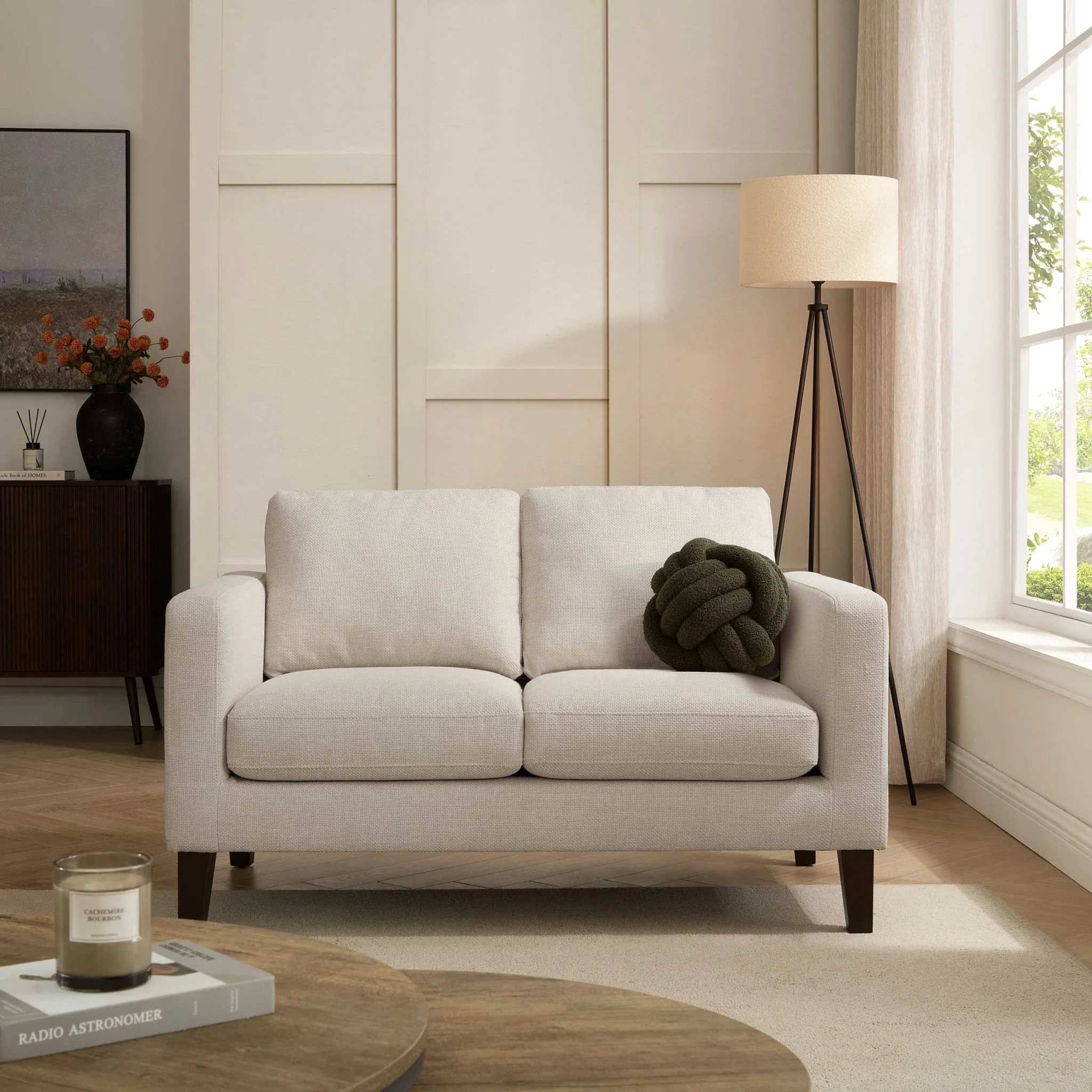 Soho Compact 2 Seater Sofa - Beige - Image 2