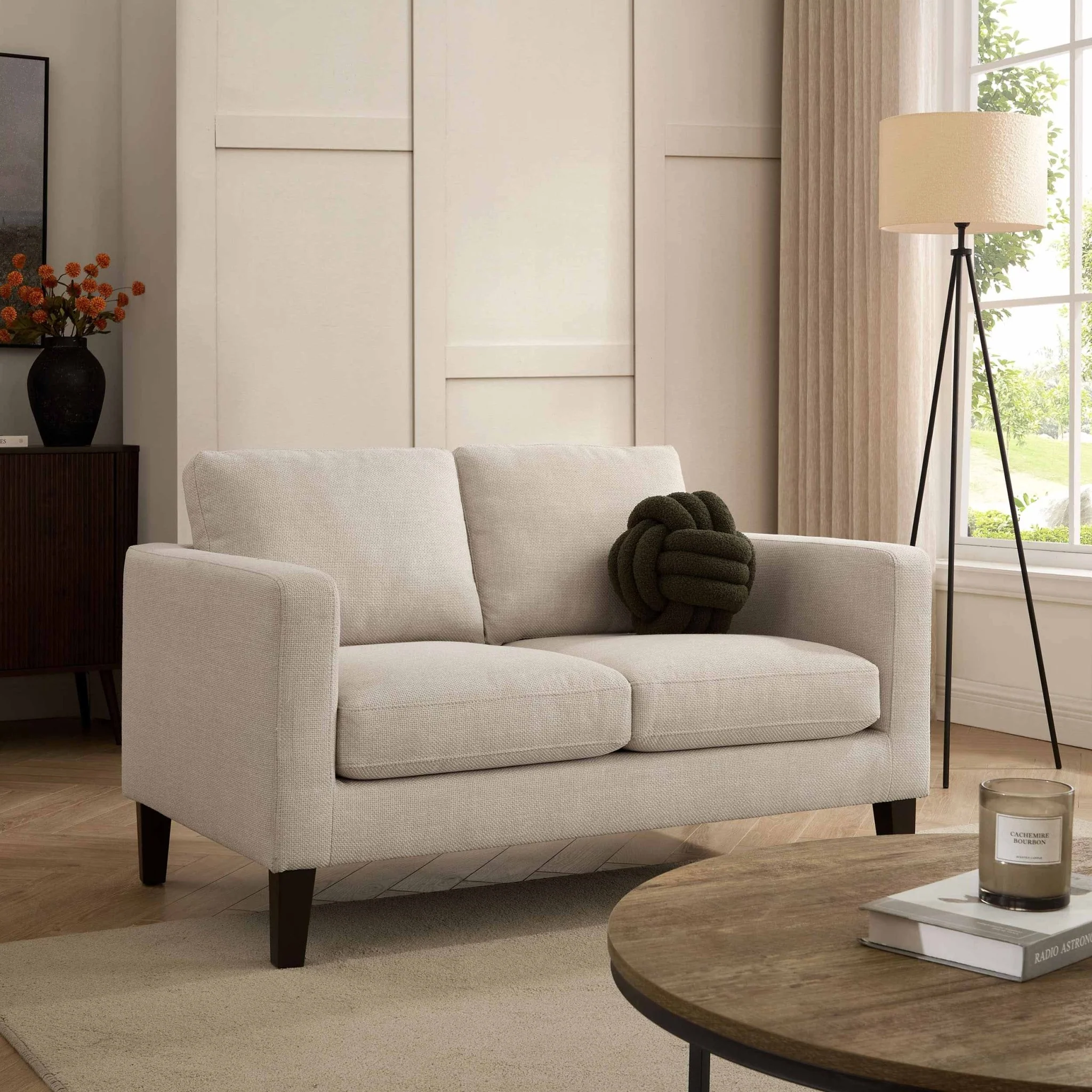 Soho Compact 2 Seater Sofa - Beige - Image 3