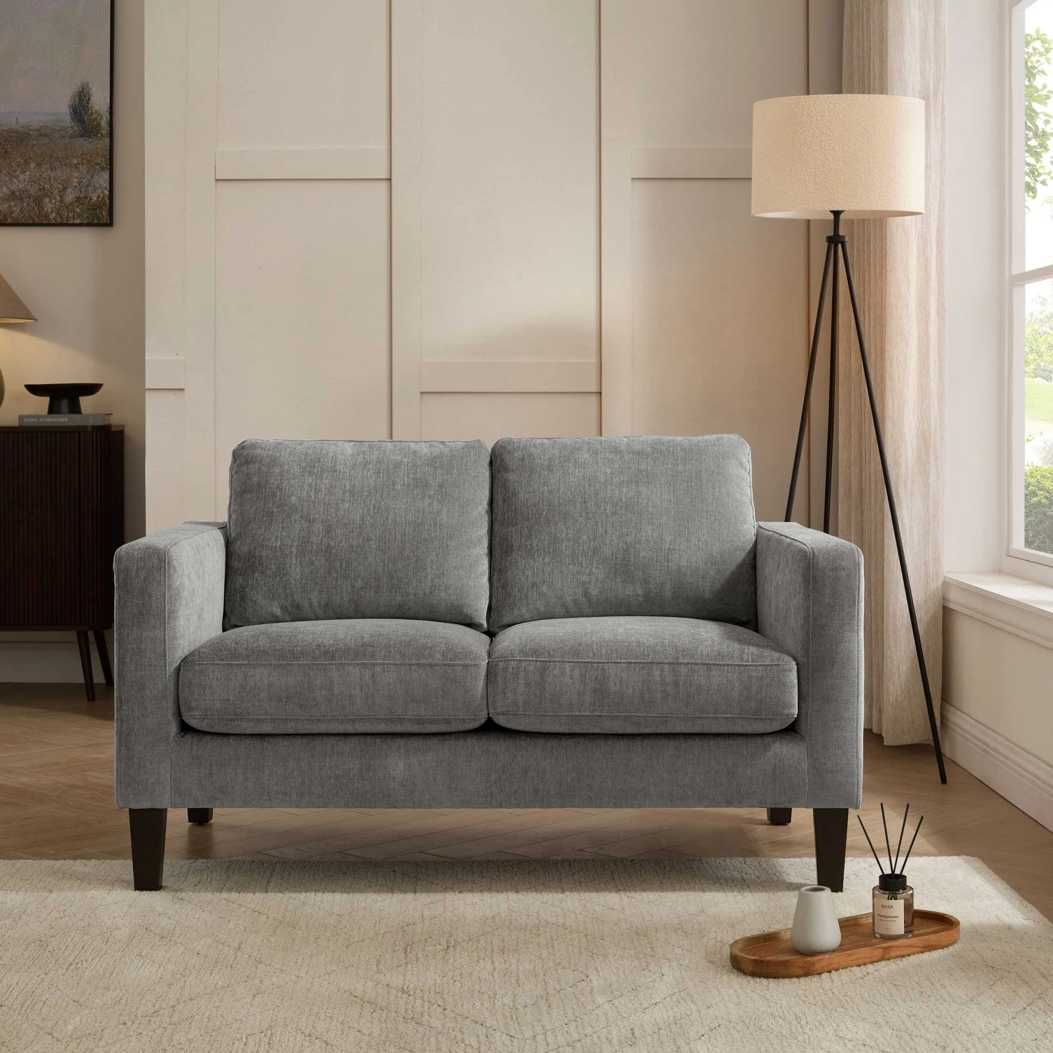 Soho Compact 2 Seater Sofa - Grey - Image 2
