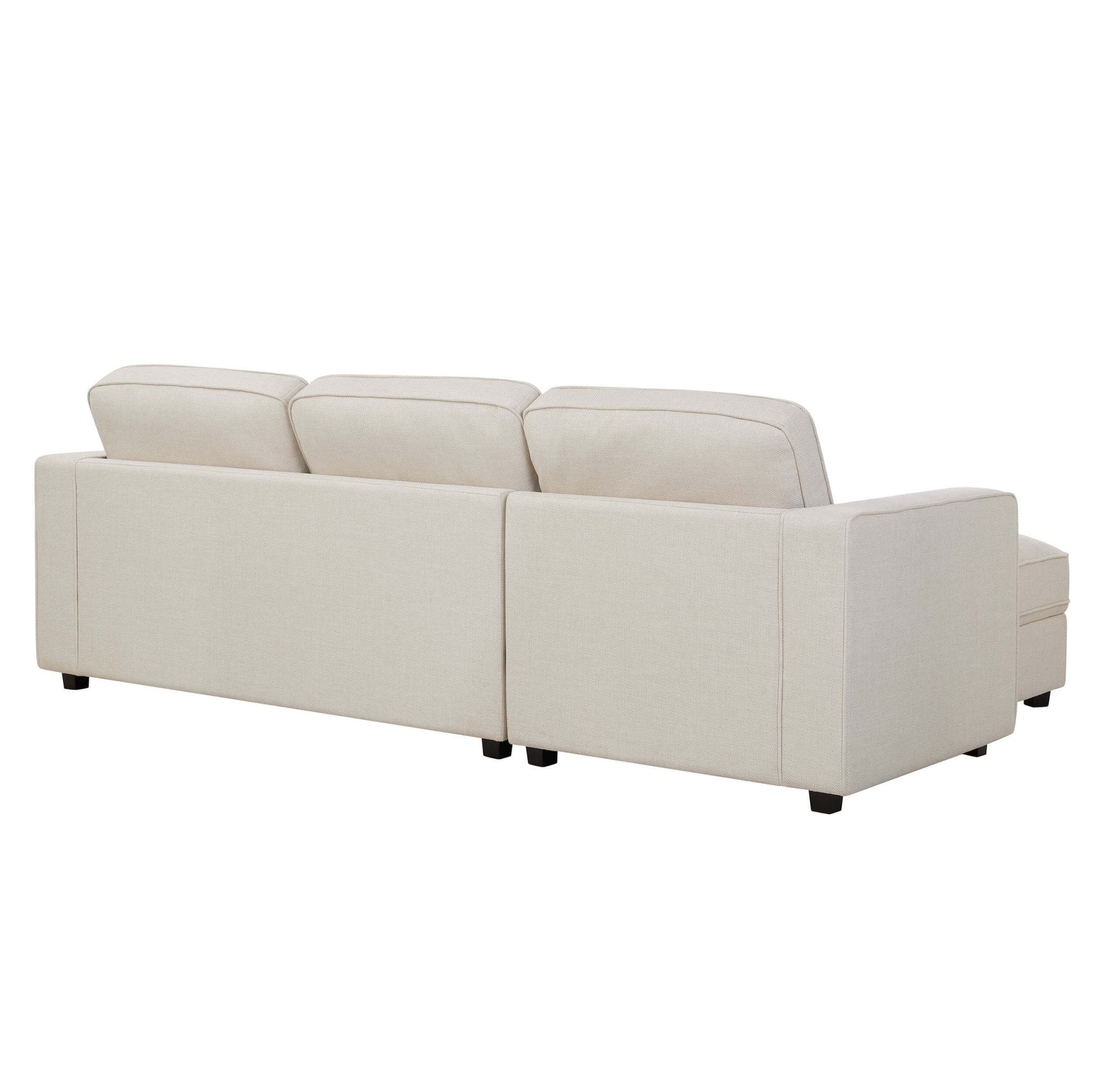 Soho Left Hand Storage Chaise Sofa - Beige - Image 6
