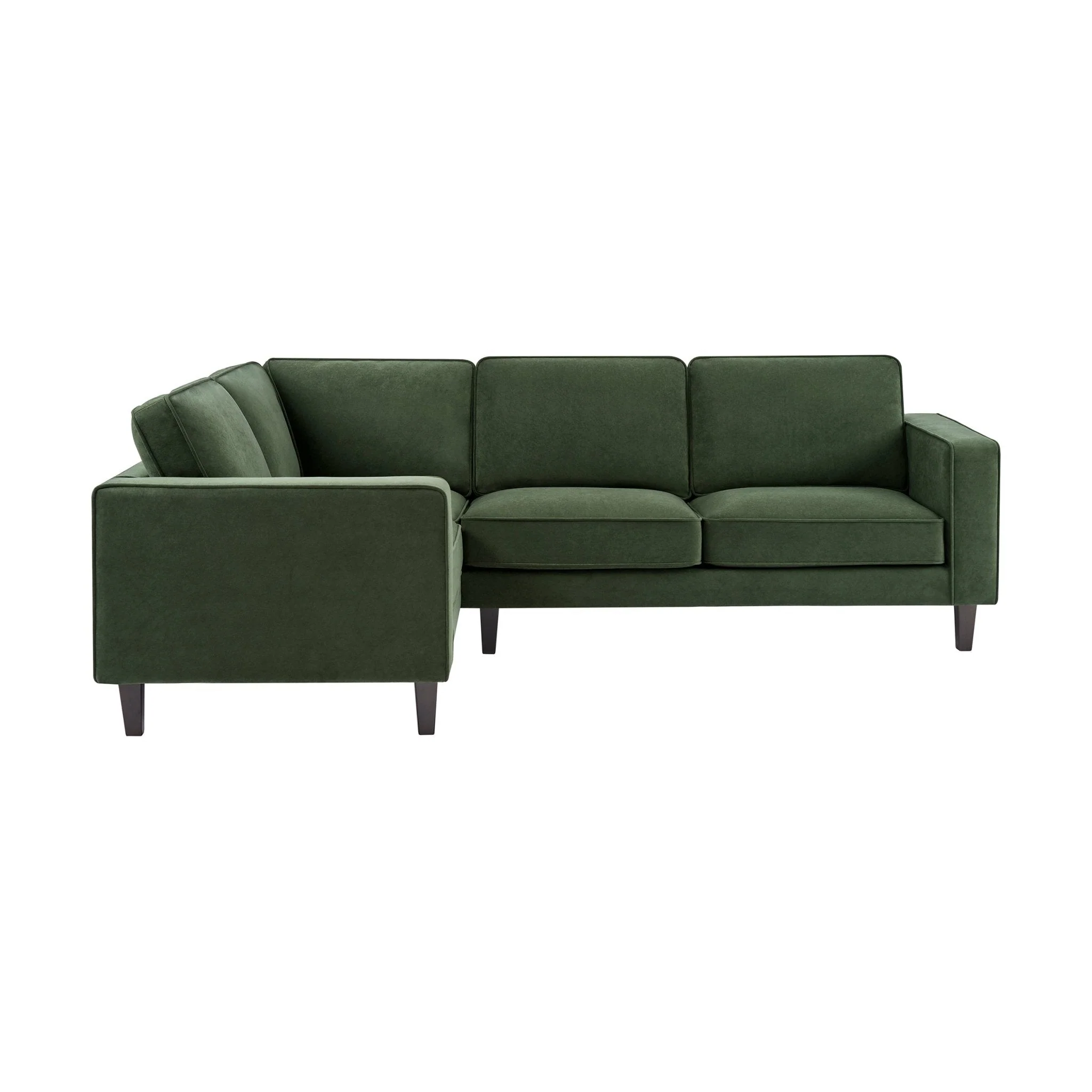 Soho Left Hand Corner Sofa - Dark Olive - Image 2