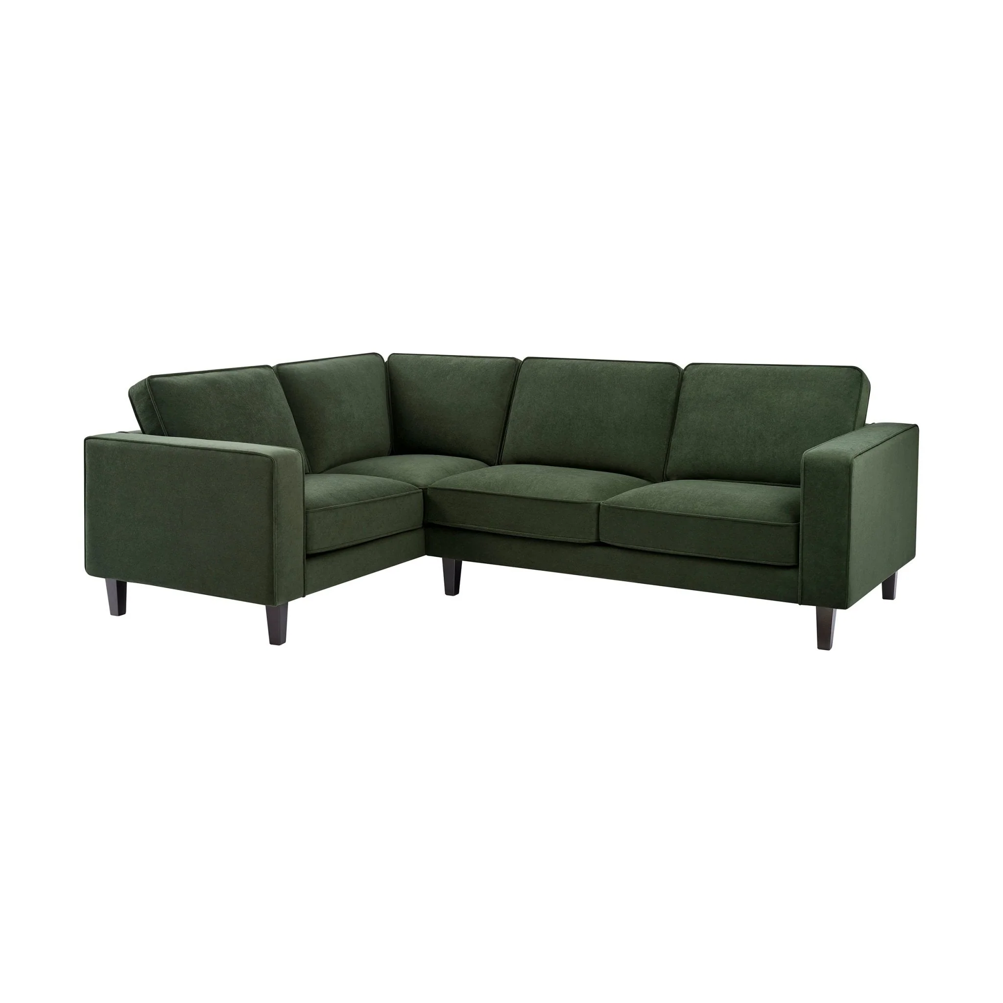 Soho Left Hand Corner Sofa - Dark Olive - Image 3