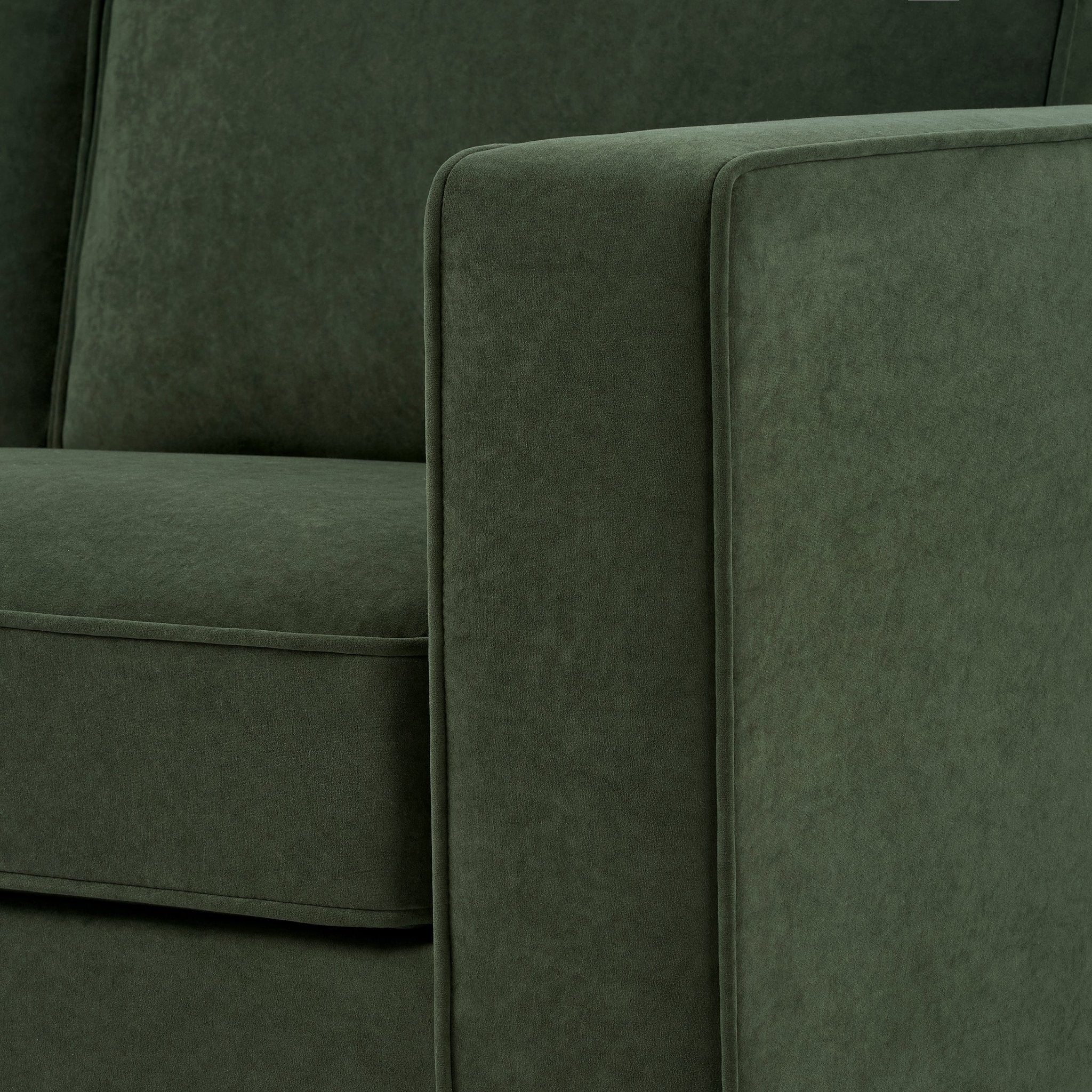 Soho Left Hand Corner Sofa - Dark Olive - Image 6