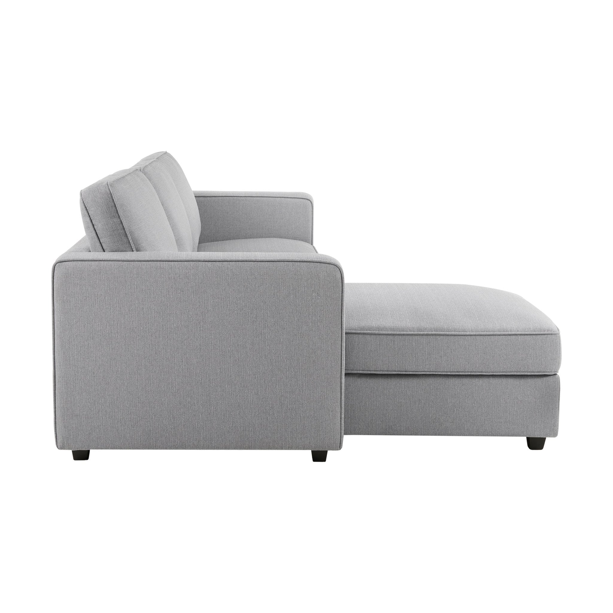 Soho Left Hand Storage Chaise Sofa - Mid Grey - Image 4