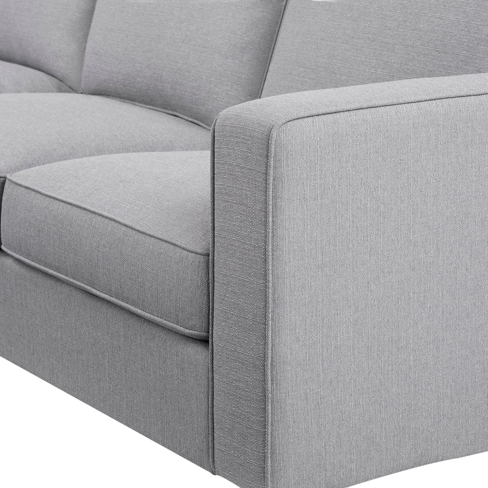 Soho Left Hand Storage Chaise Sofa - Mid Grey - Image 5