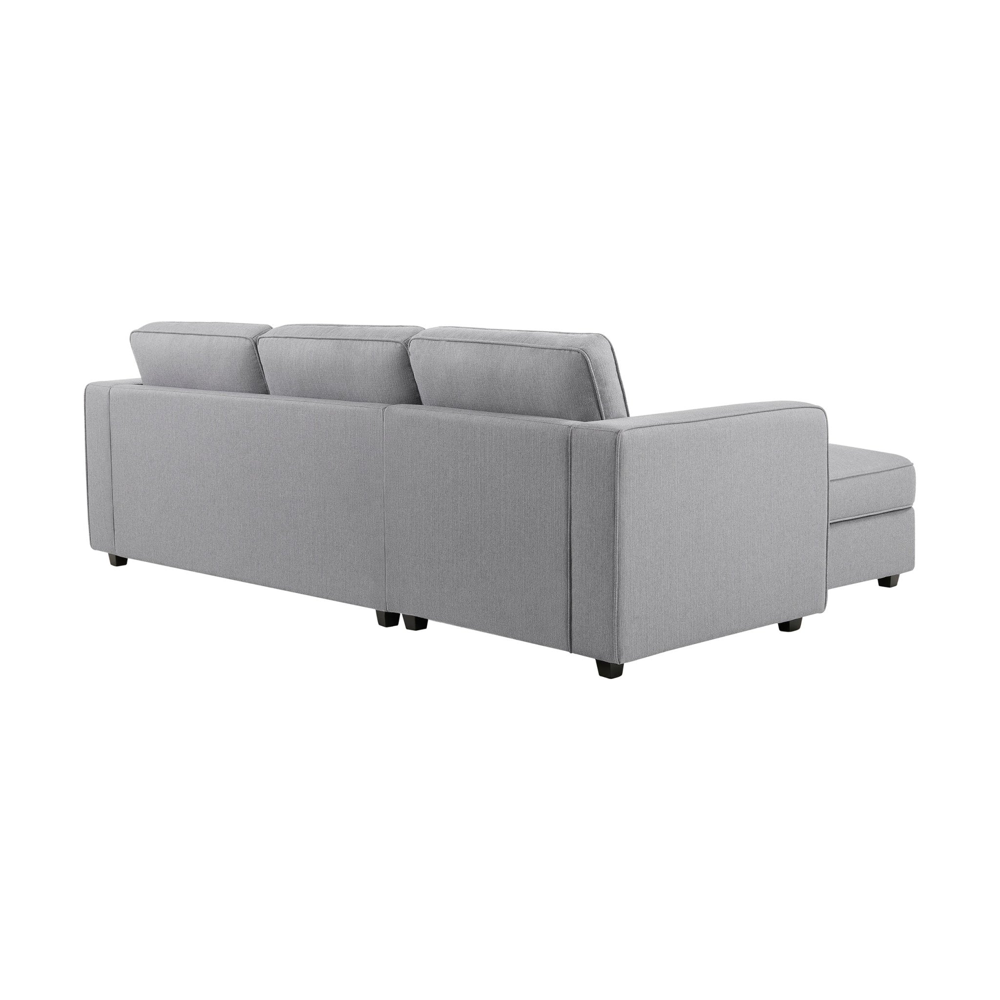 Soho Left Hand Storage Chaise Sofa - Mid Grey - Image 6