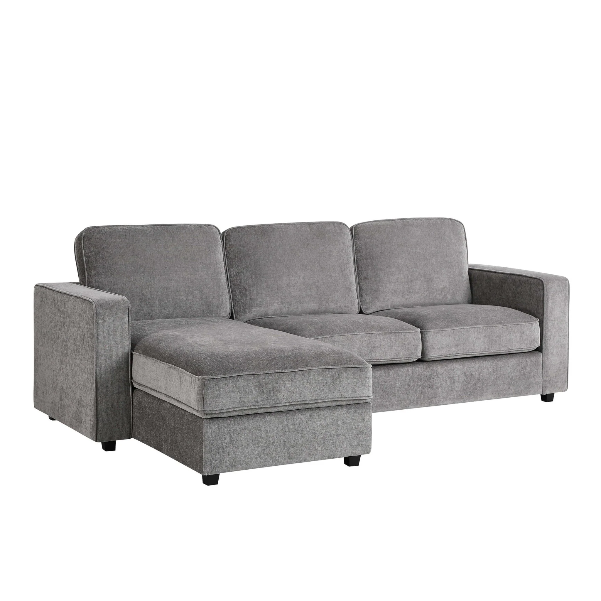 Soho Left Hand Storage Chaise Sofa - Grey - Image 3