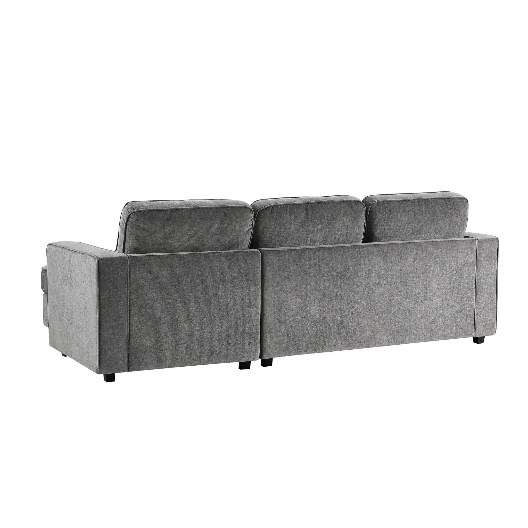 Soho Left Hand Storage Chaise Sofa - Grey - Image 4