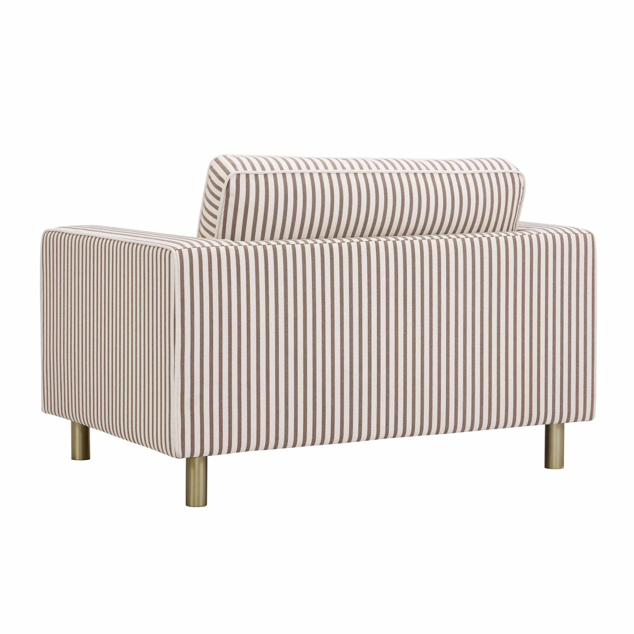 Soho Loveseat - Chocolate Stripe - Image 3