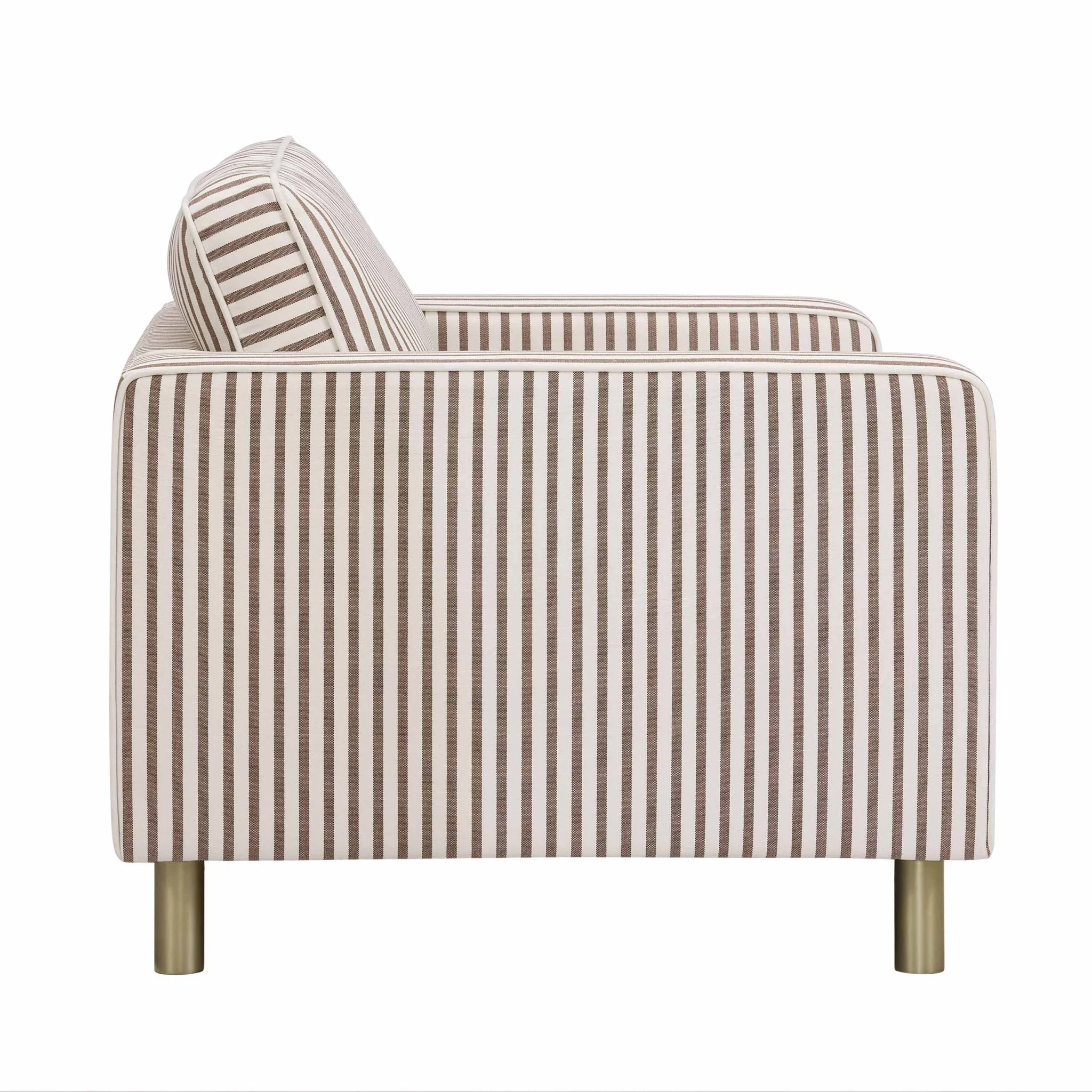 Soho Loveseat - Chocolate Stripe - Image 5