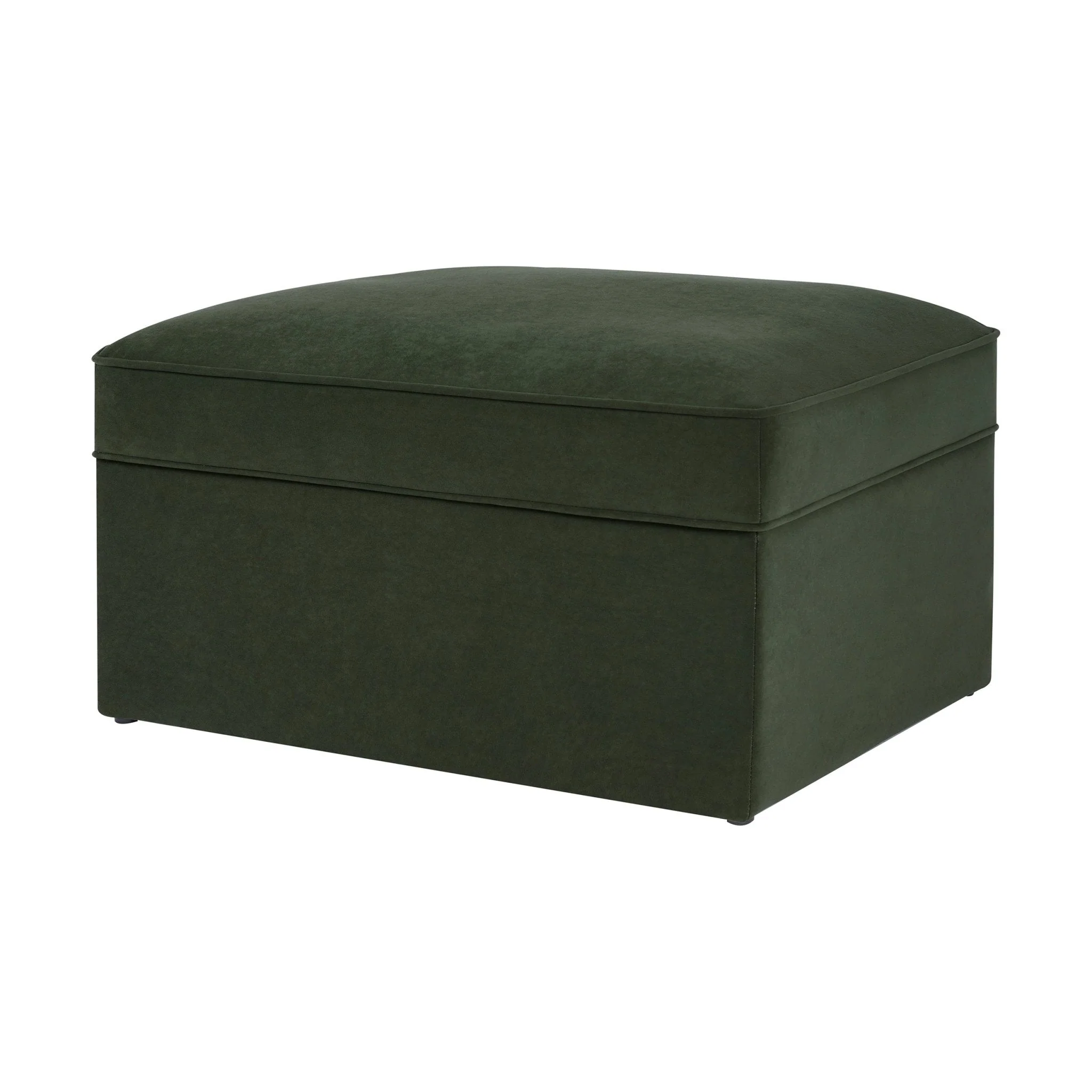 Soho Ottoman Storage Pouffe - Dark Olive - Image 3