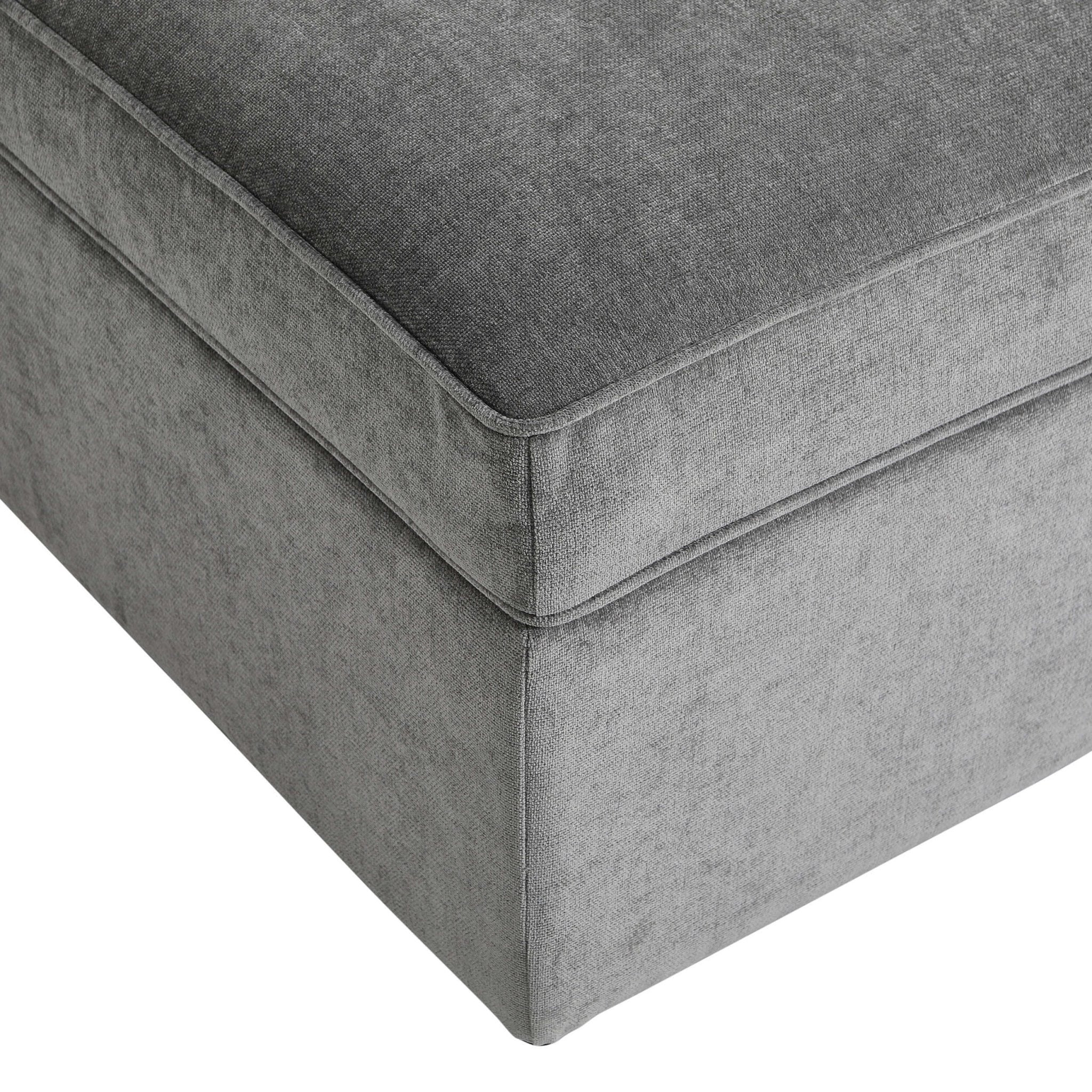 Soho Ottoman Storage Pouffe - Grey - Image 7