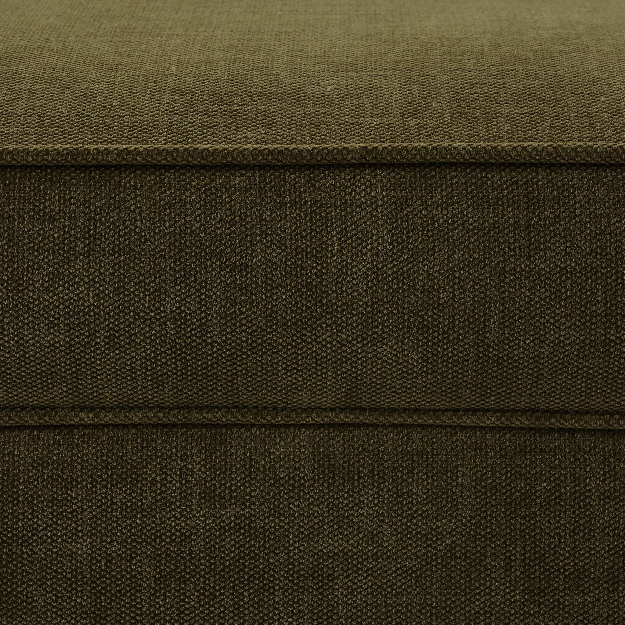Soho Ottoman Storage Pouffe - Chenille Olive - Image 8
