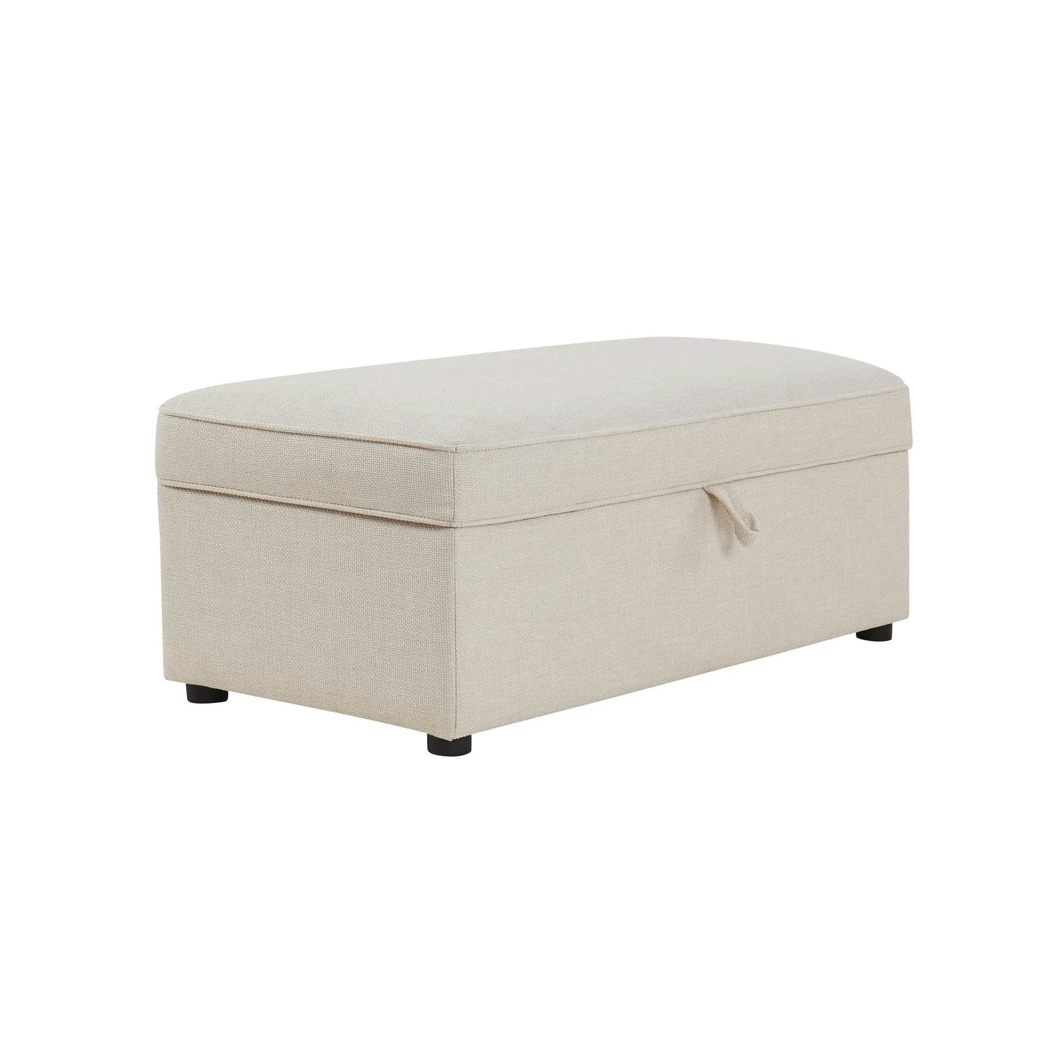 Soho Rectangle Ottoman Storage - Beige - Image 3