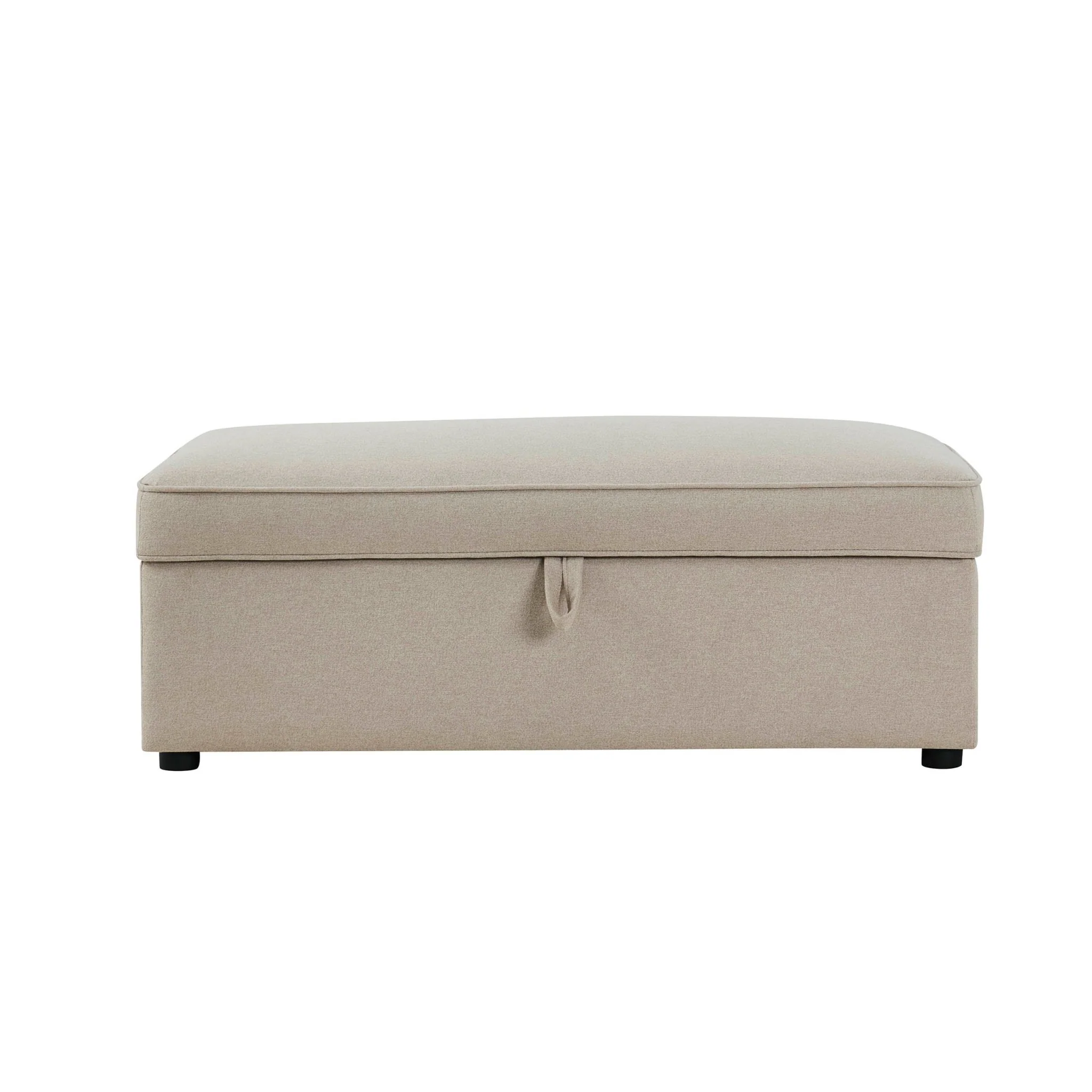 Soho Rectangle Ottoman Storage - Oatmeal - Image 2