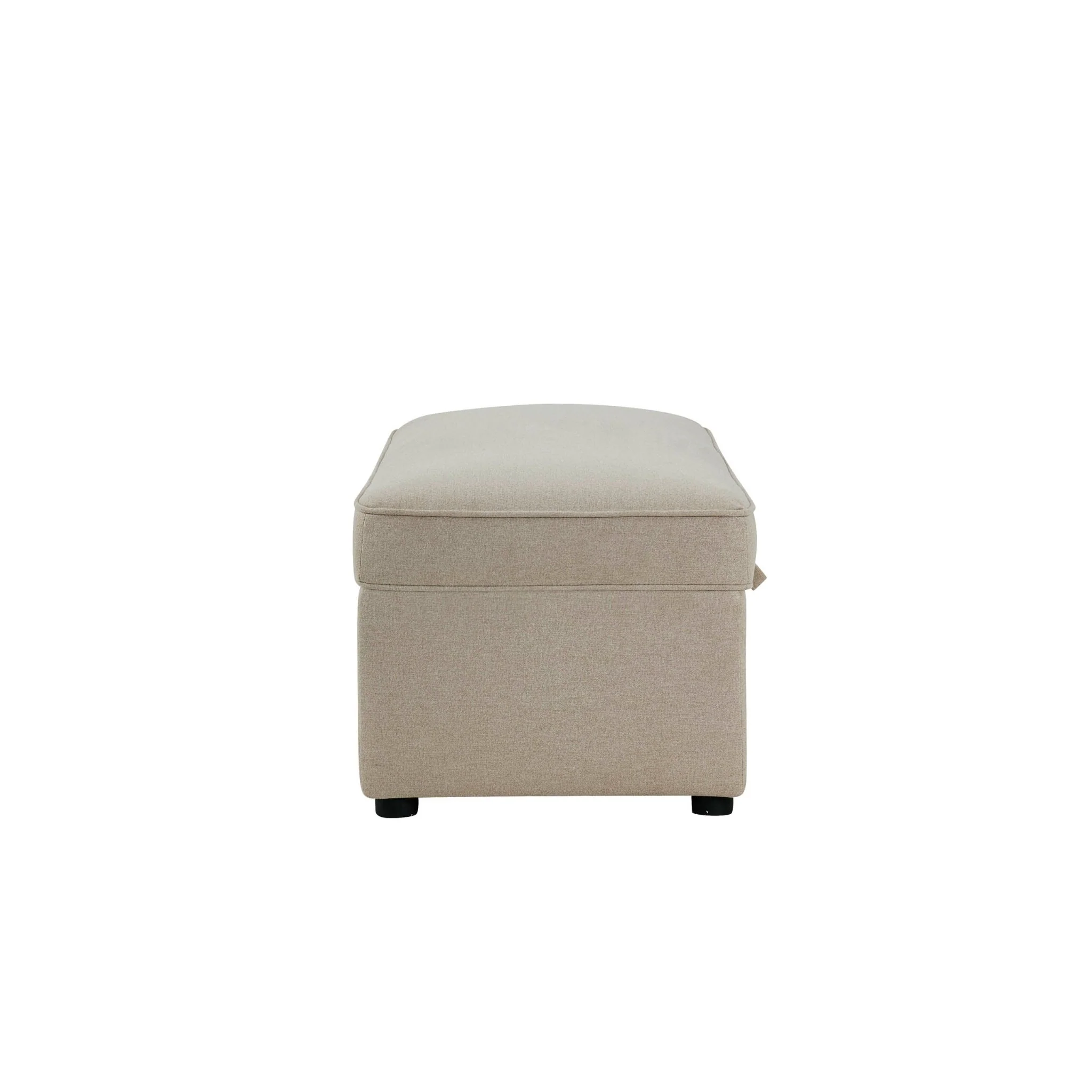 Soho Rectangle Ottoman Storage - Oatmeal - Image 5